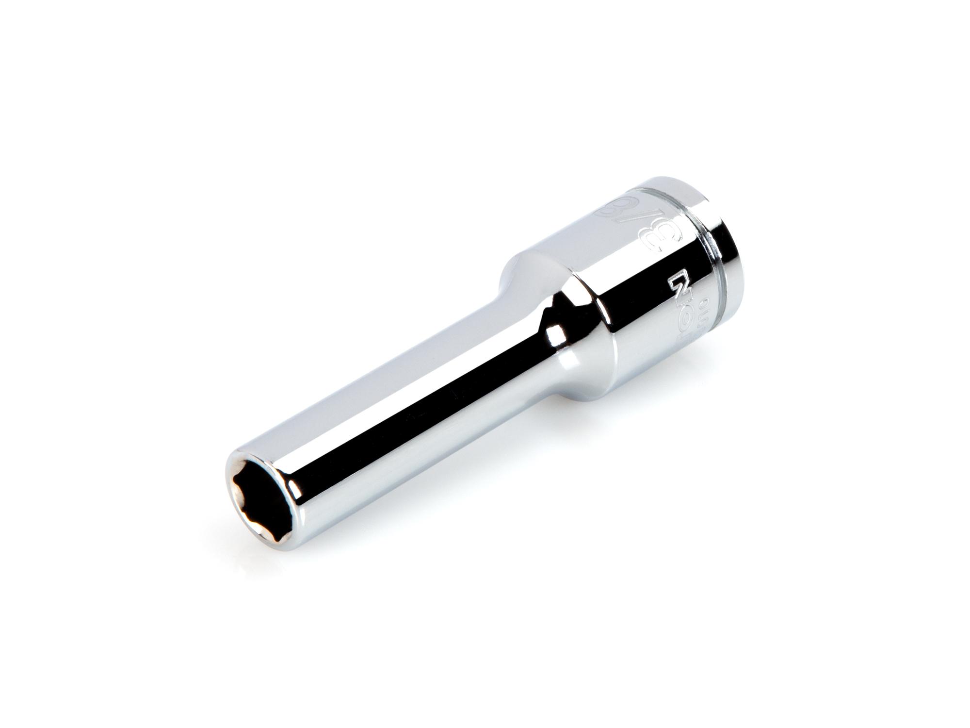 Front-right angle view of Tekton hand drive 6-point socket. Item #SHD23010