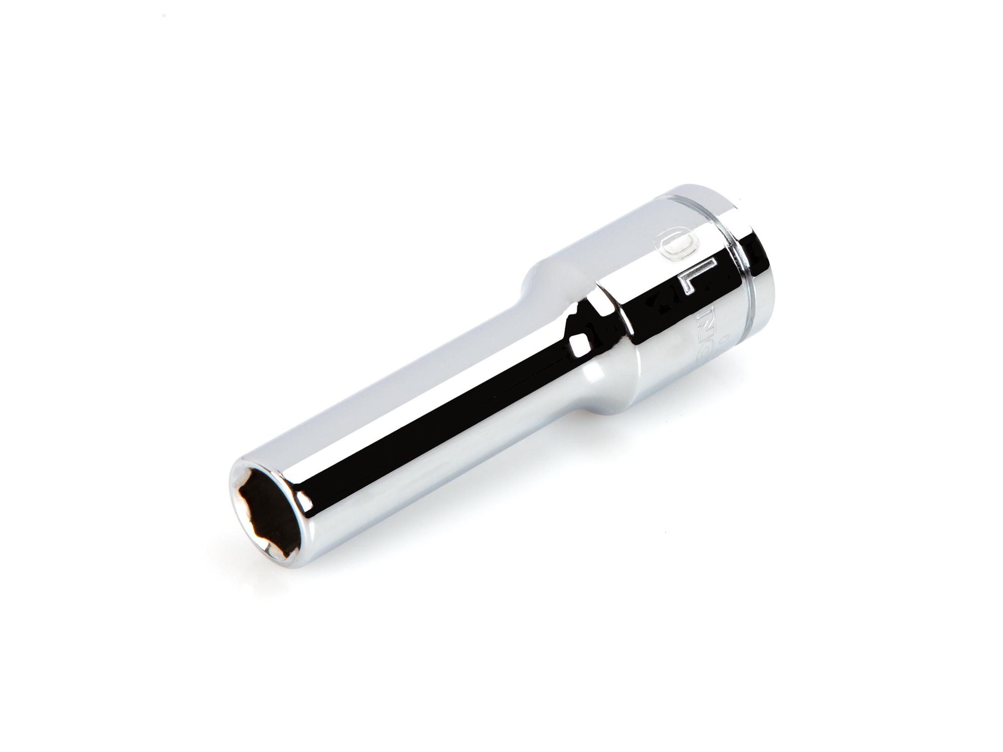 Front-right angle view of Tekton hand drive 6-point socket. Item #SHD23110