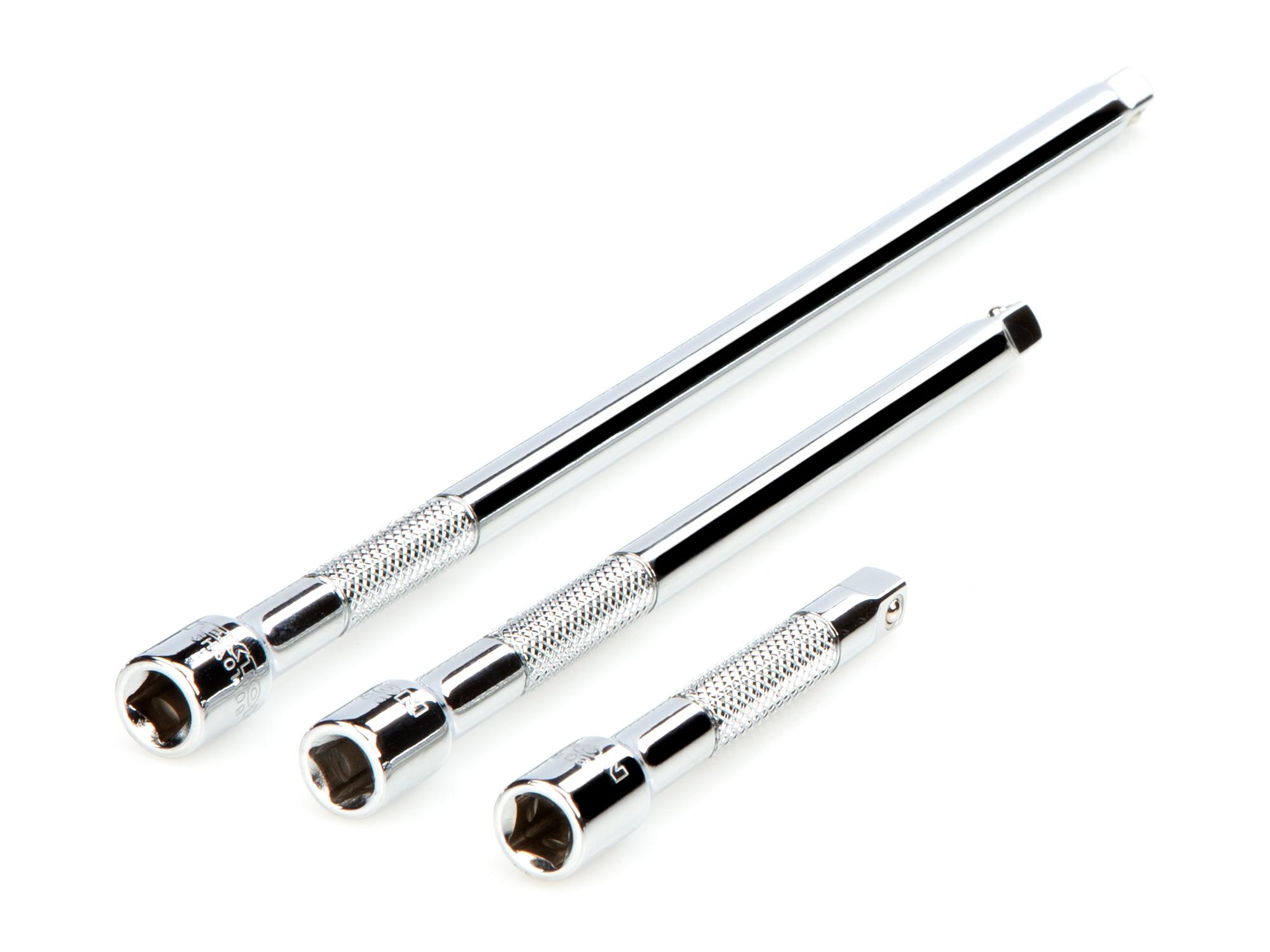 Front-right angle view of Tekton hand drive accessory set. Item #SHA90004