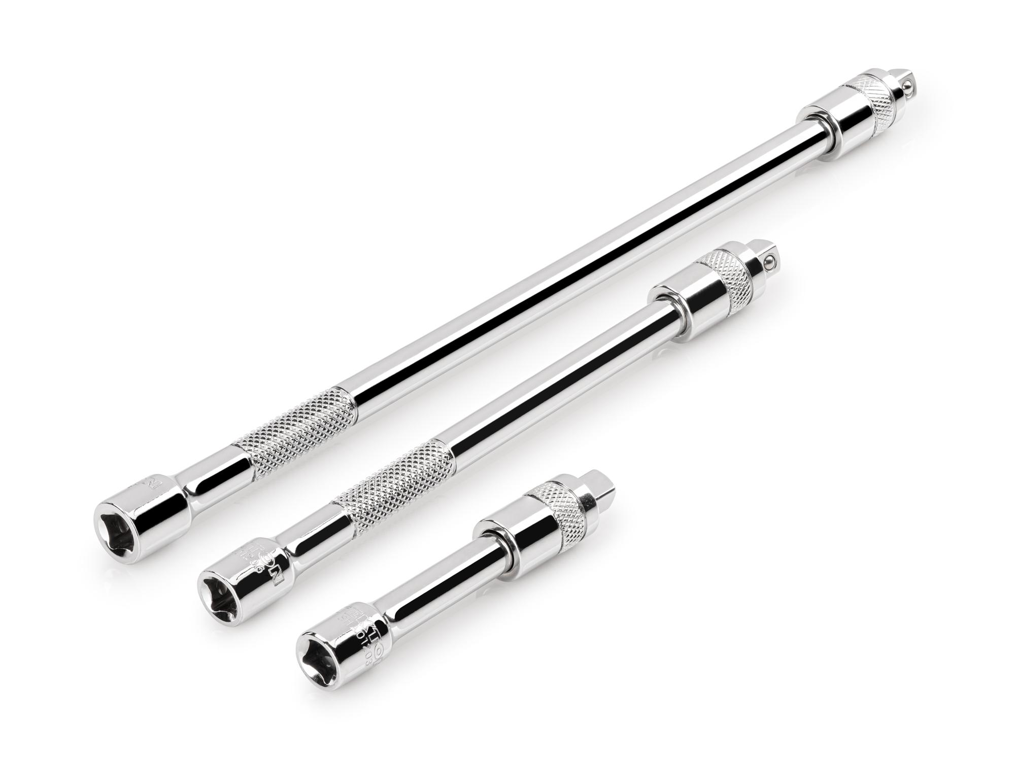 Front-right angle view of  Tekton hand drive accessory set. Item #SHA90012