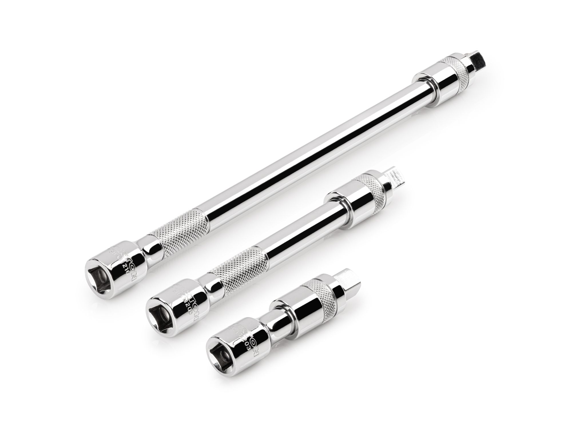 Front-right angle view of Tekton hand drive accessory set. Item #SHA91015