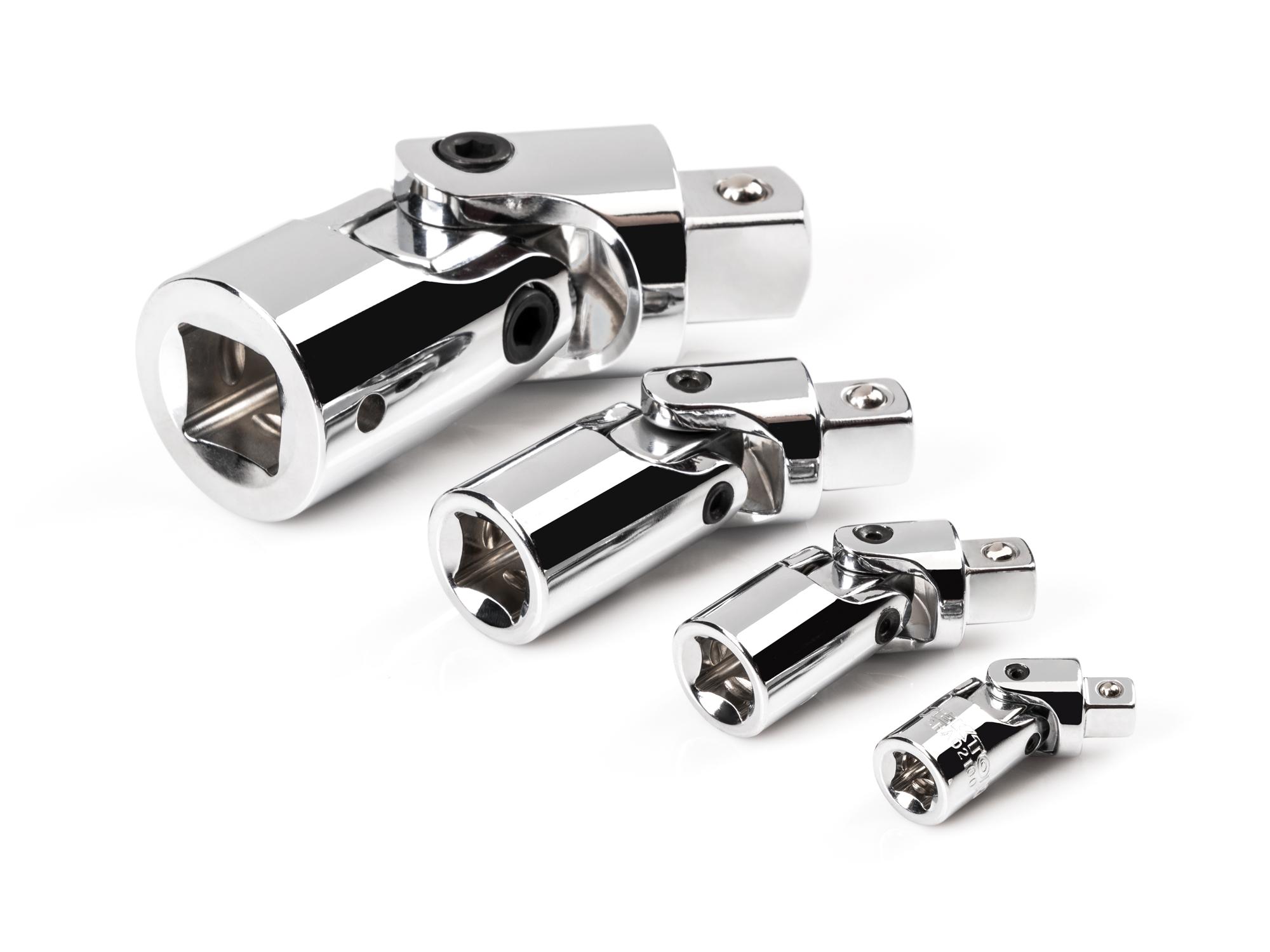 1/4, 3/8, 1/2, 3/4 Inch Drive Universal Joint Set (4-Piece)