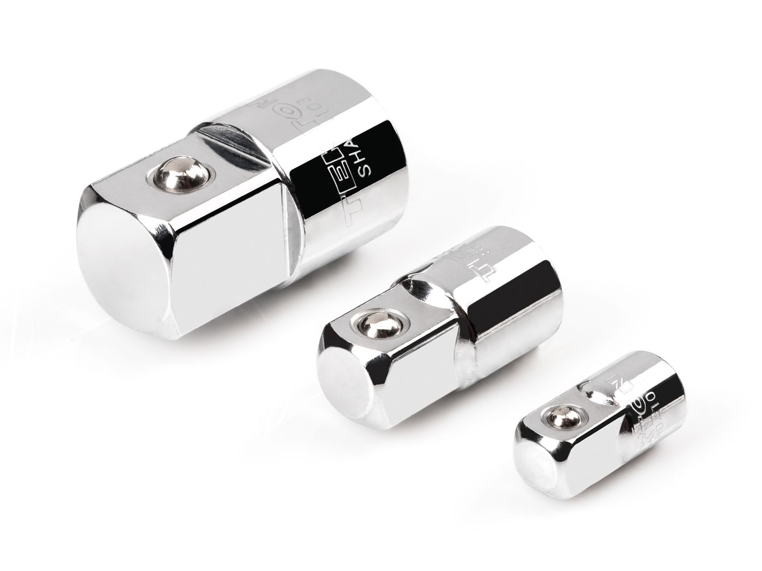 1/4, 3/8, 1/2 Inch Drive Adapter Set (3-Piece)