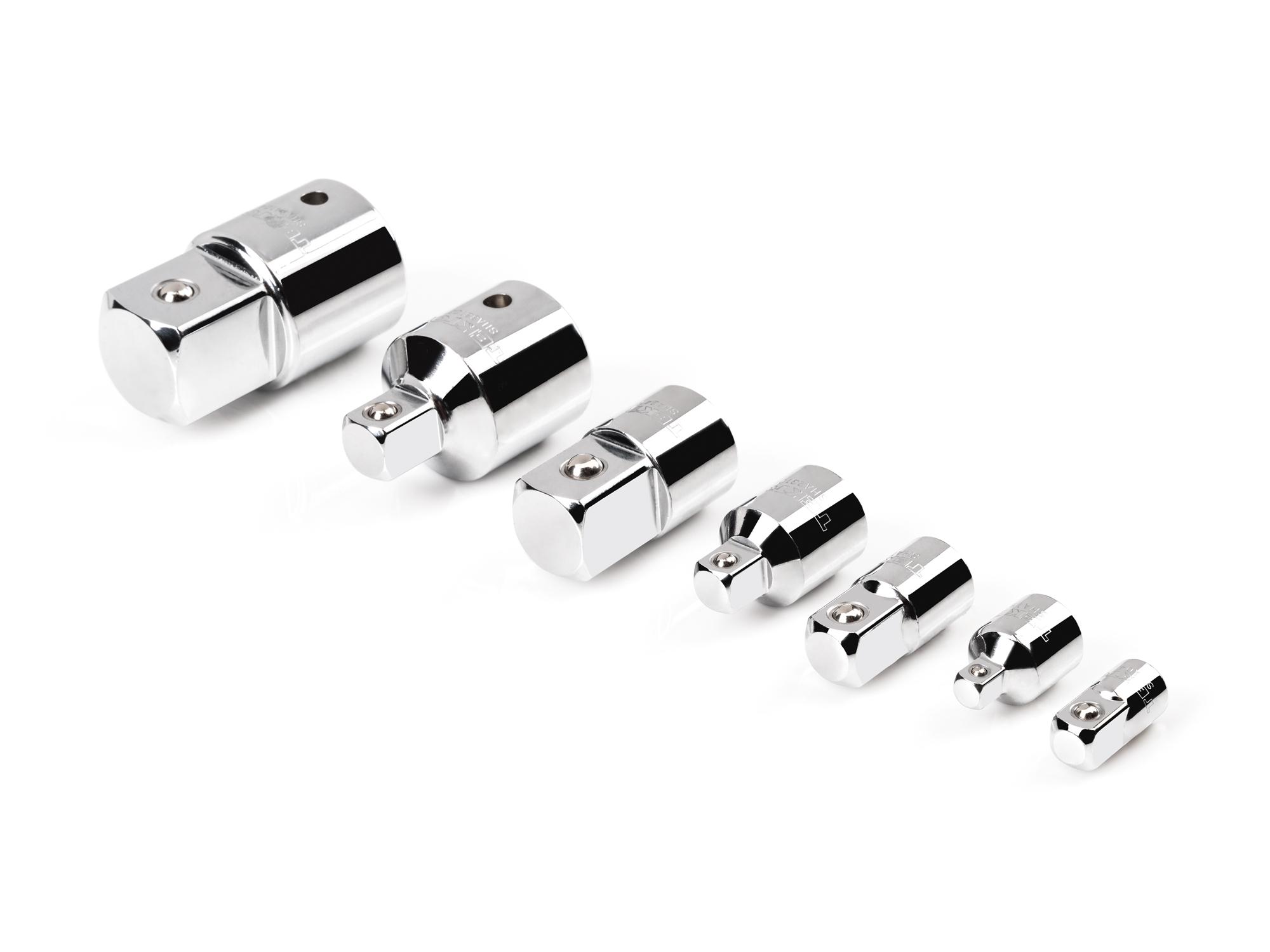 1/4, 3/8, 1/2, 3/4 Inch Drive Adapter/Reducer Set (7-Piece)