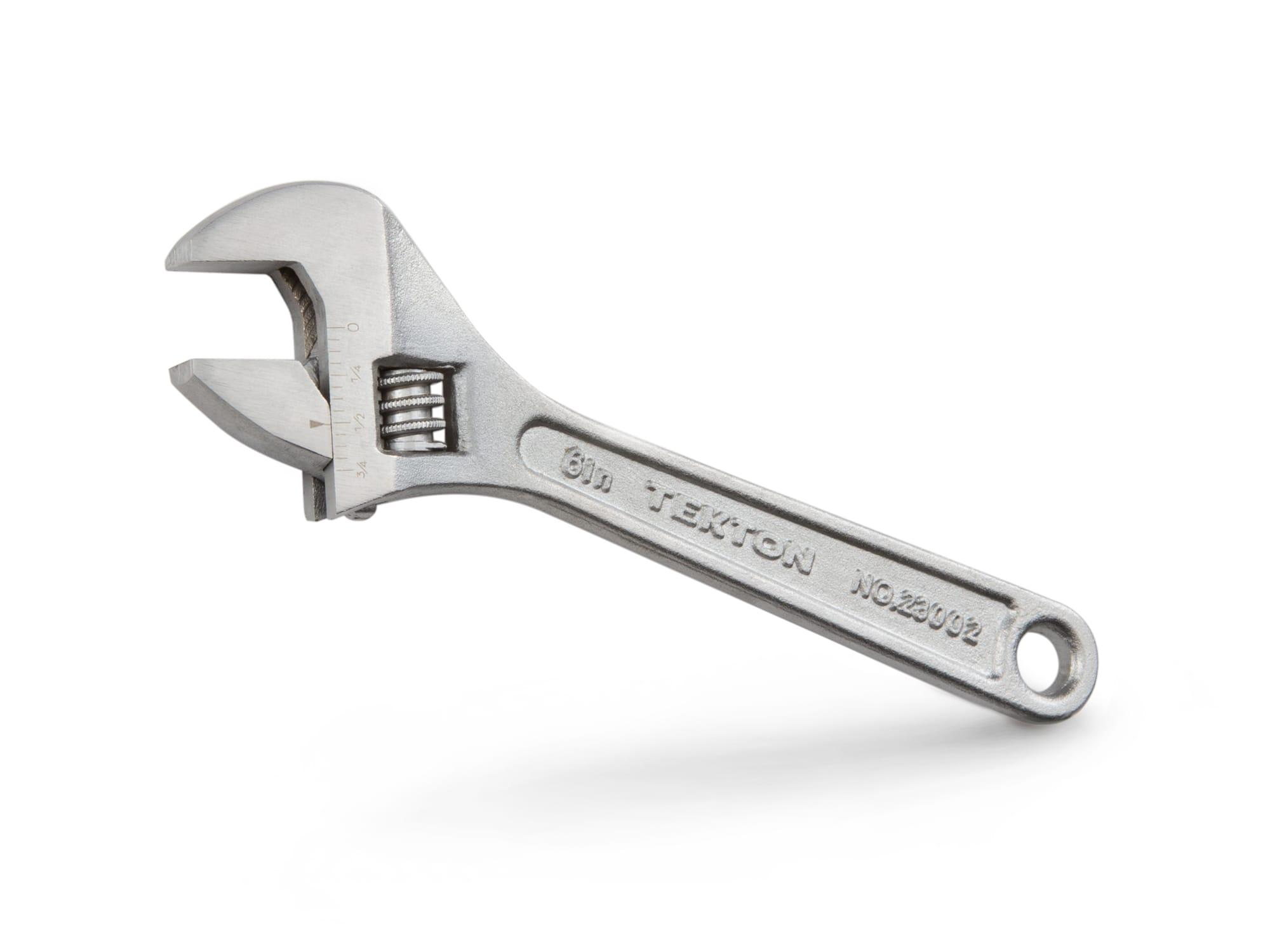 TEKTON 6 Inch Adjustable Wrench