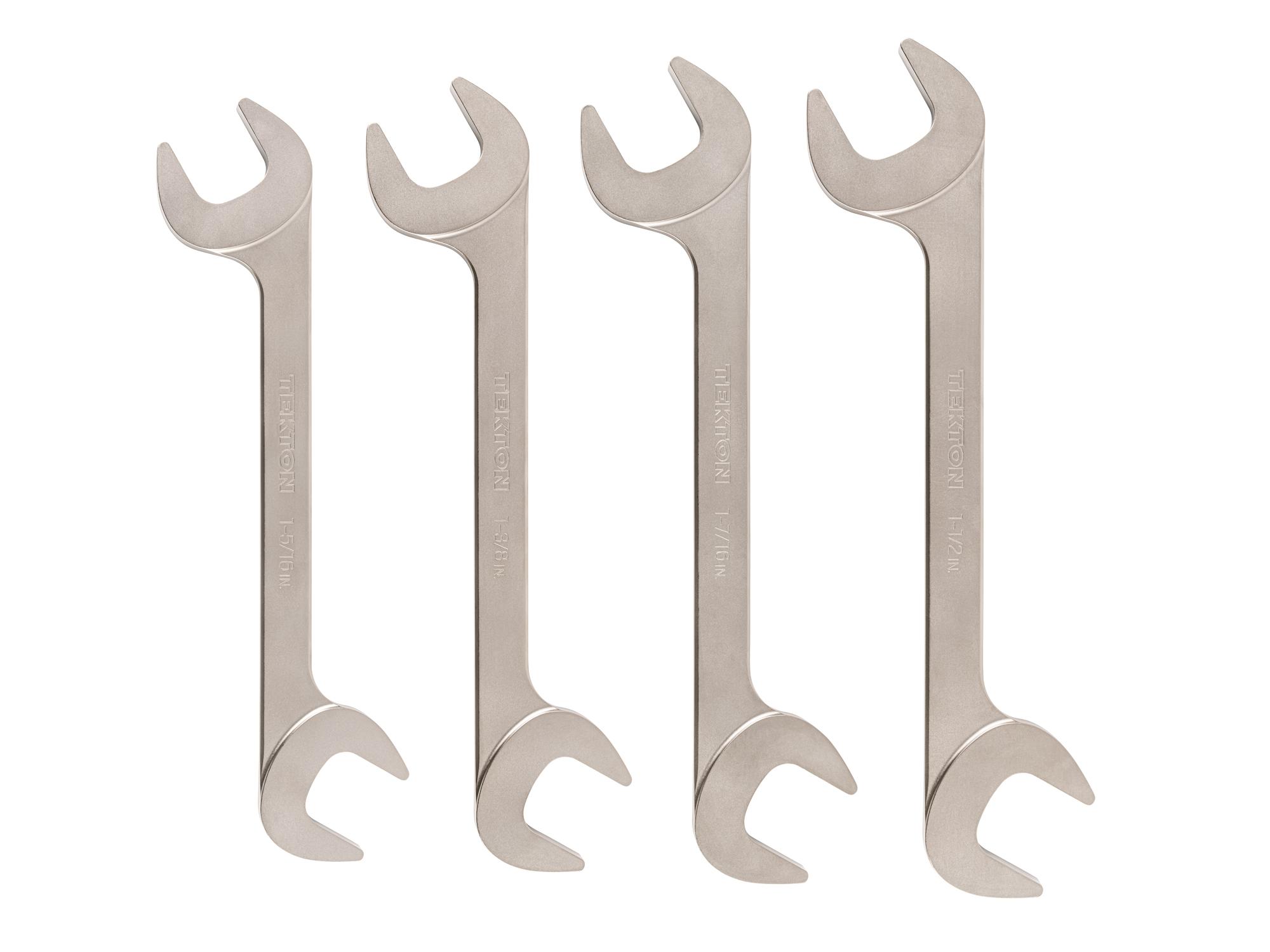 Angle Head Open End Wrench Set (4-Piece)