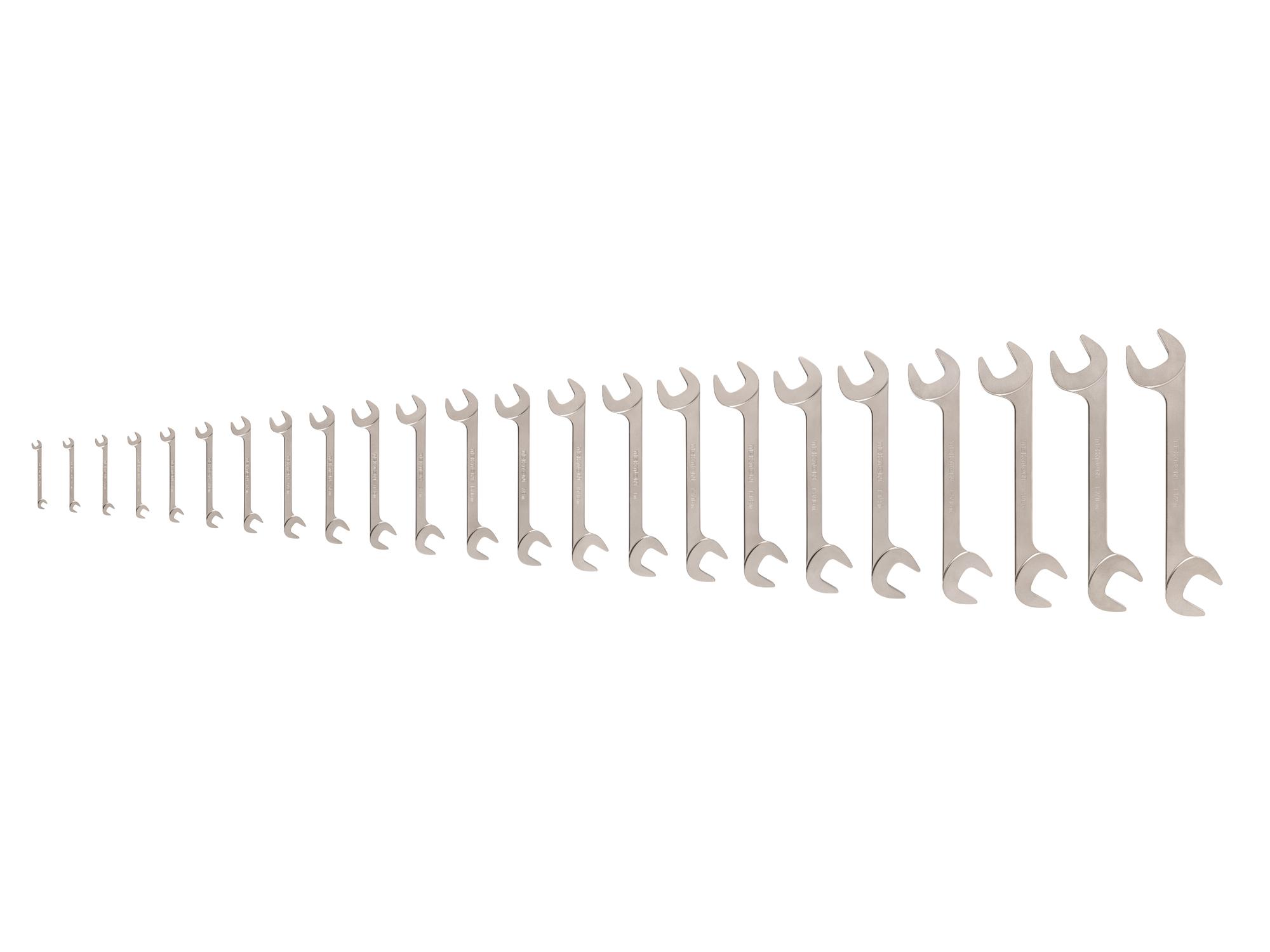 Angle Head Open End Wrench Set (23-Piece)