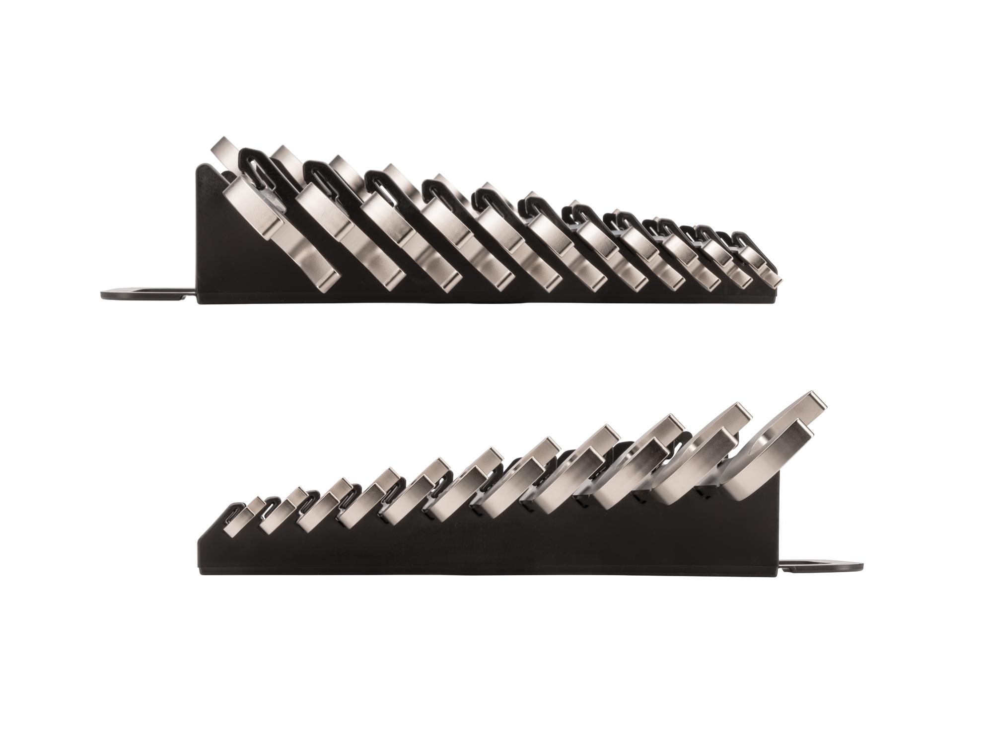 Side view of Tekton holder angle head wrench set. Item #WAE91204