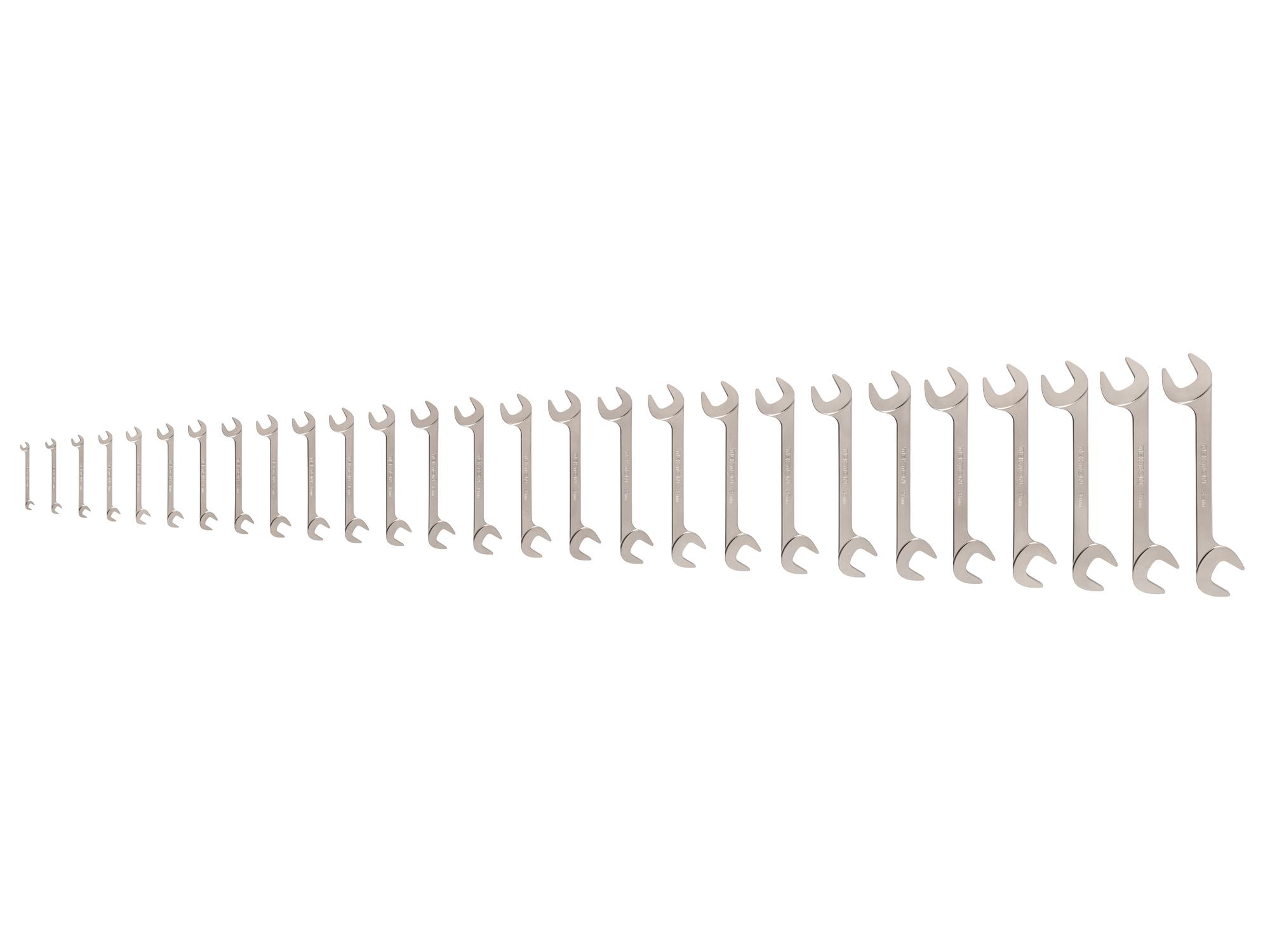 Angle Head Open End Wrench Set (27-Piece)