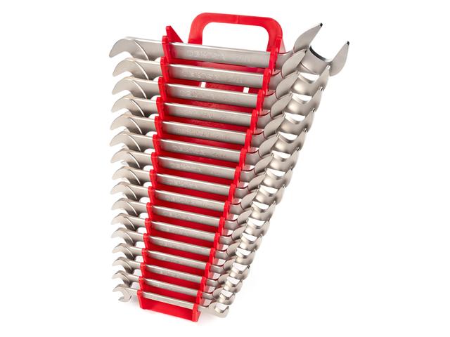 16-Piece Angle Head Open End Wrench Set with Holder | TEKTON