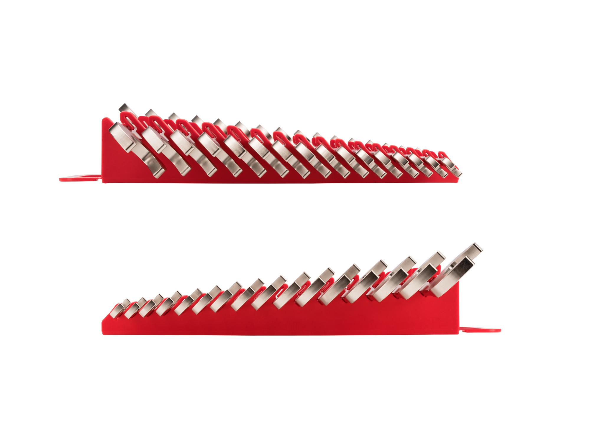 Side view of Tekton holder angle head wrench set. Item #WAE92204
