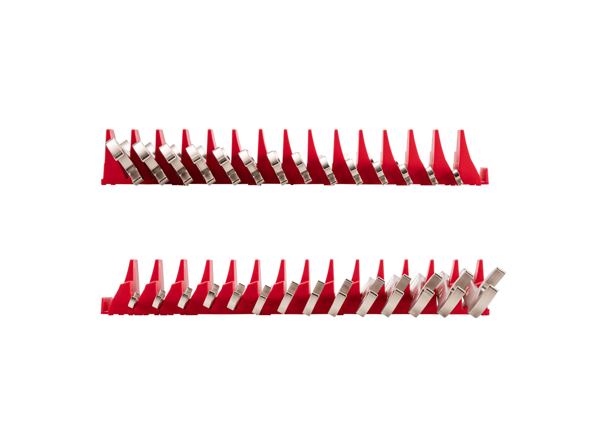 Side view of Tekton modular angle head wrench set. Item #WAE92501
