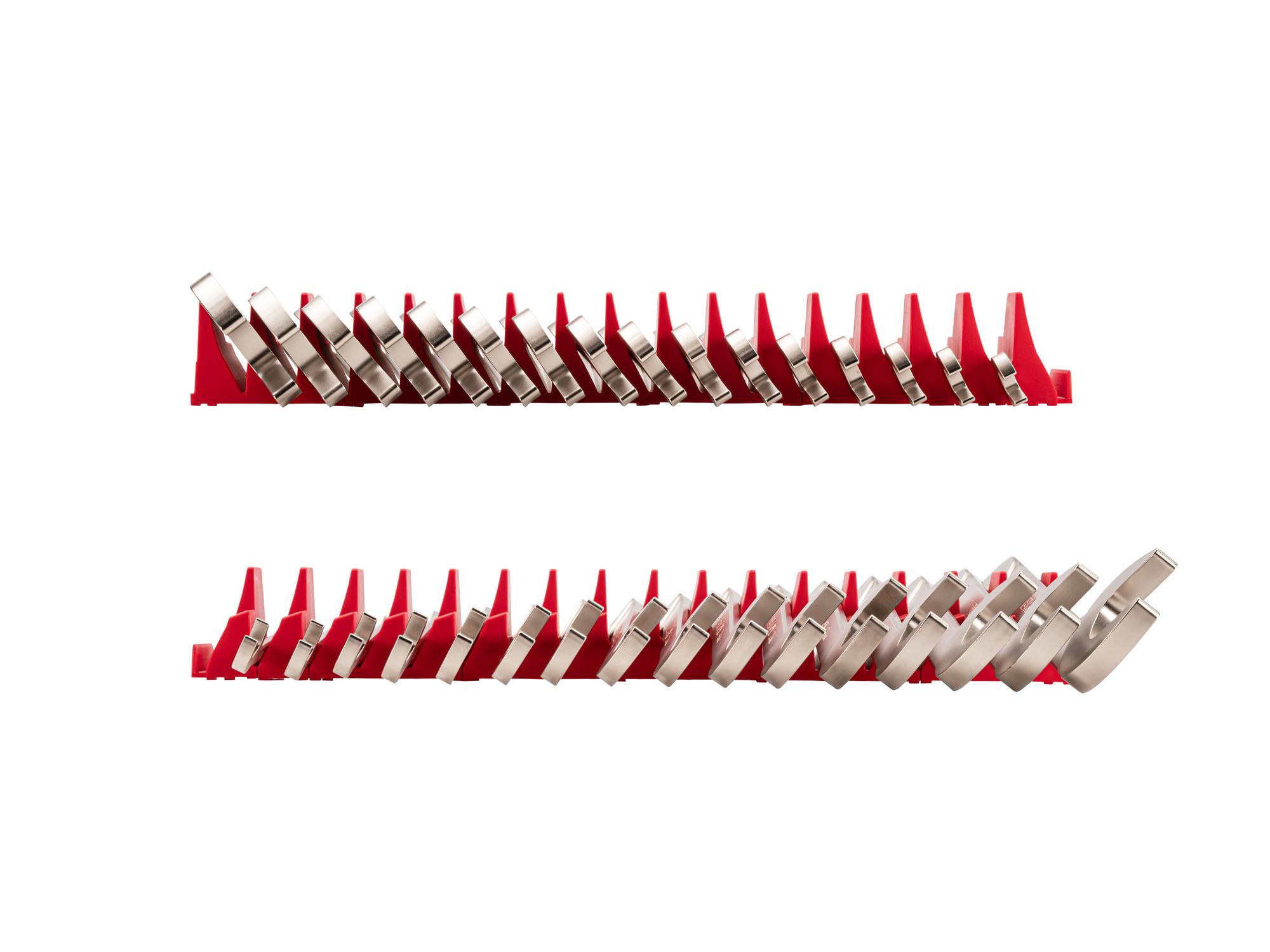 Side view of Tekton modular angle head wrench set. Item #WAE92502