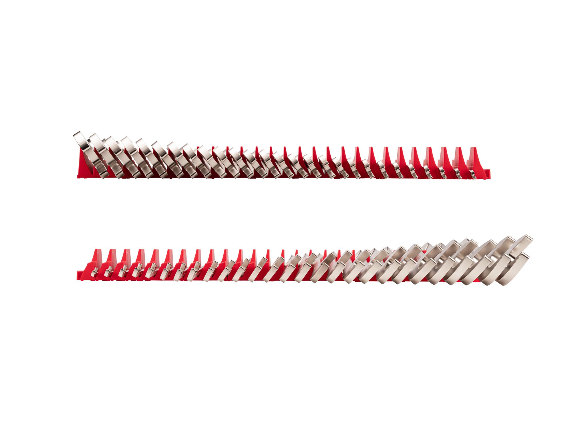 Side view of Tekton modular angle head wrench set. Item #WAE92503