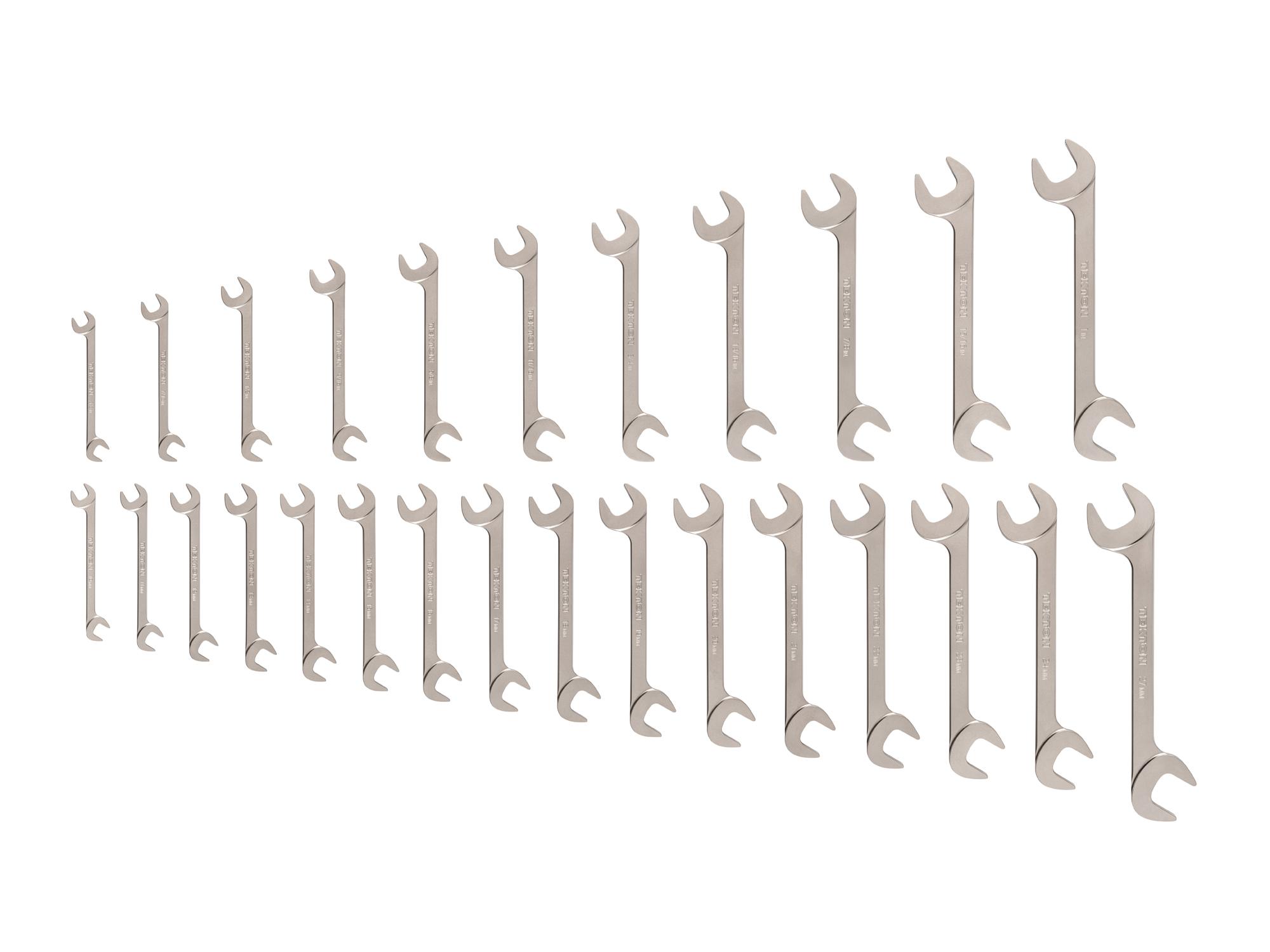 Front view of Tekton angle head wrench set. Item #WAE93002