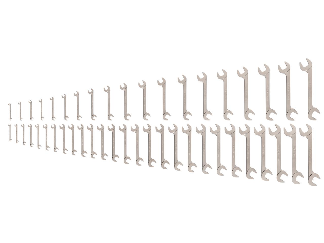 46-Piece Angle Head Open End Wrench Set | TEKTON | Made in USA