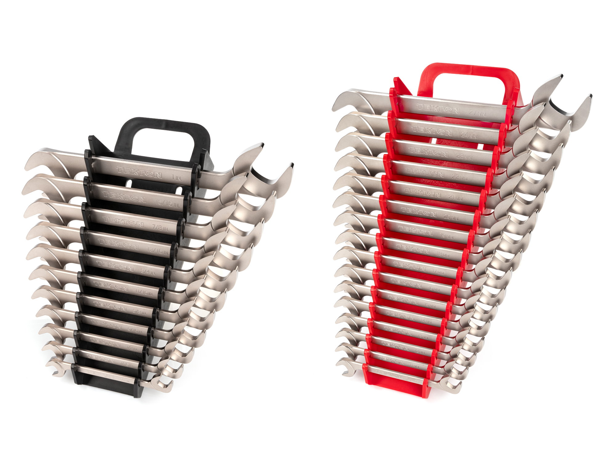 27-Piece Angle Head Open End Wrench Set with Holder | TEKTON 27-Piece Angle Head Open End Wrench Set with Holder | TEKTON