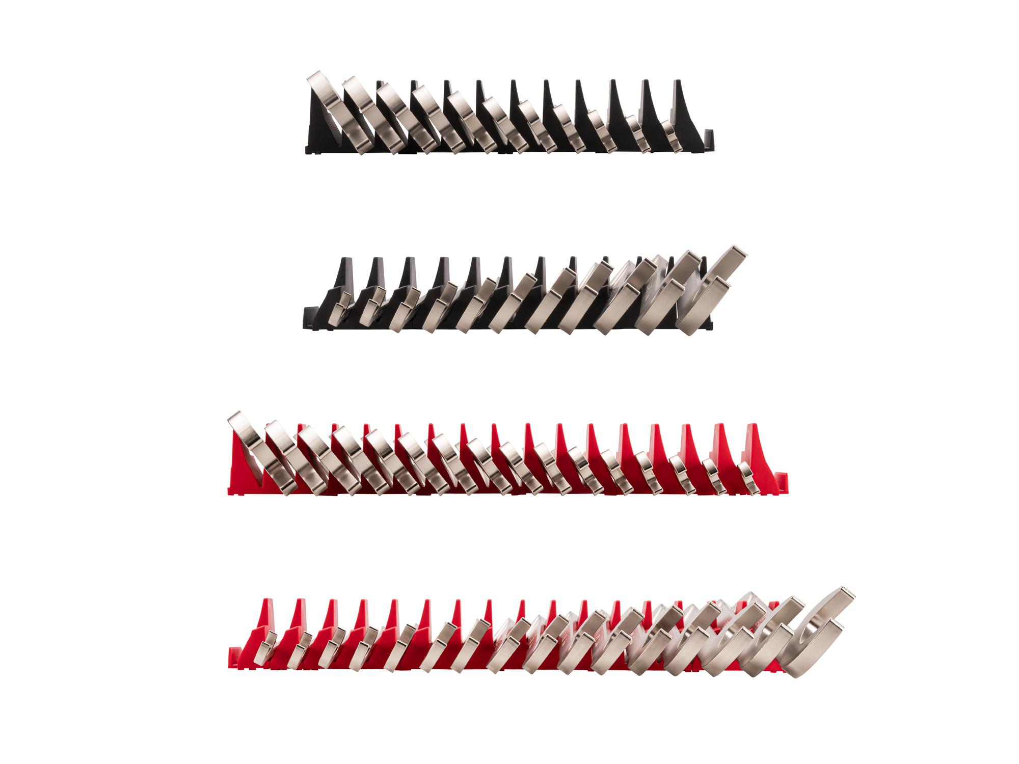 Side view of Tekton modular angle head wrench set. Item #WAE93502