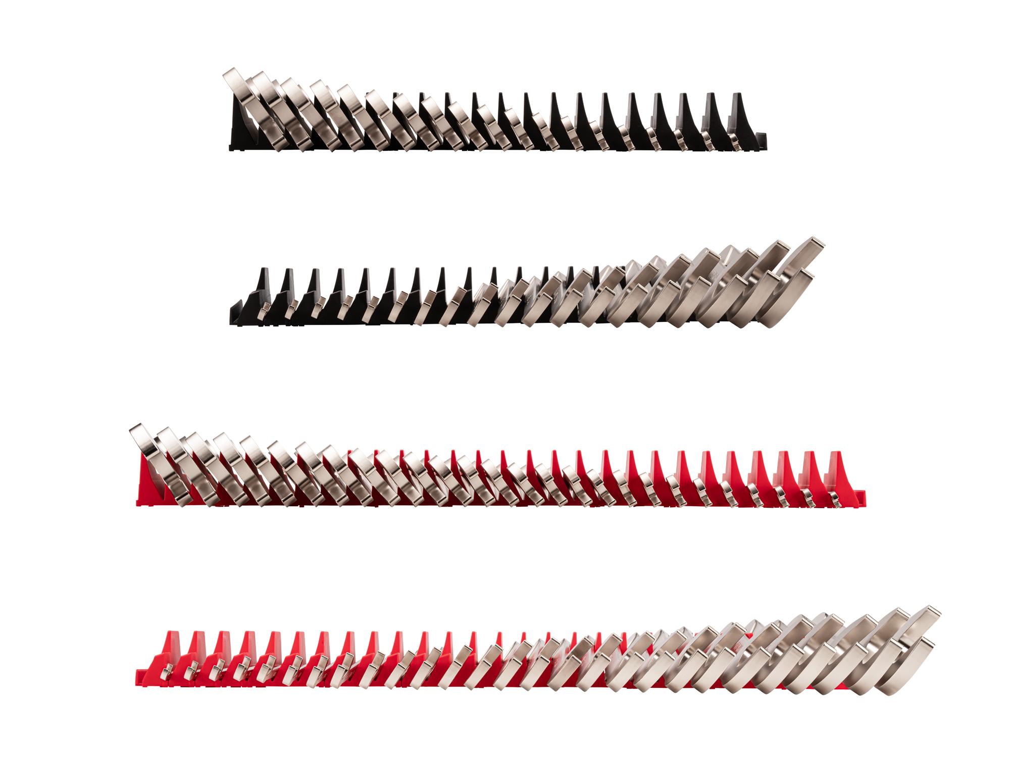 Side view of Tekton modular angle head wrench set. Item #WAE93503