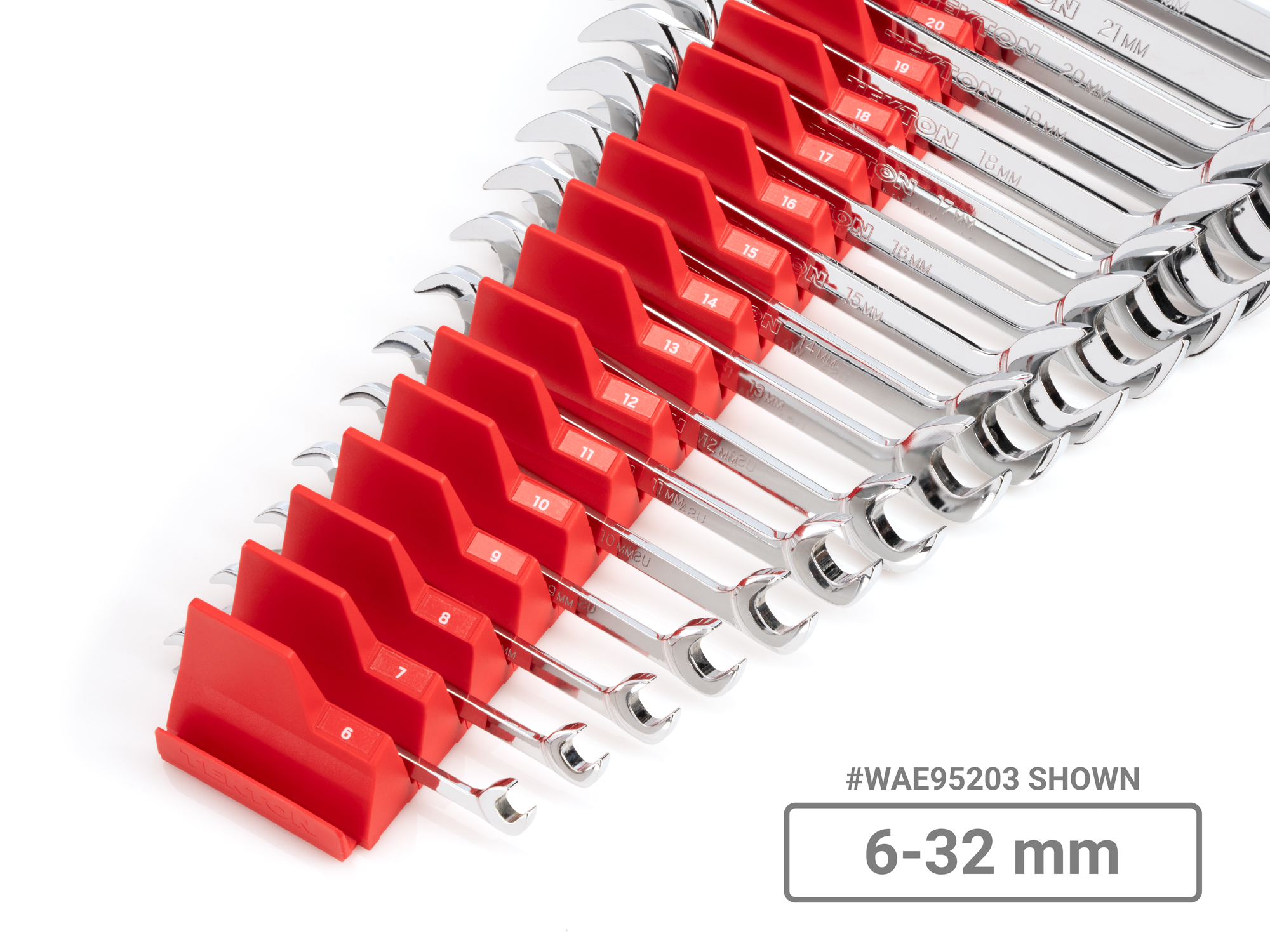 TEKTON Stubby and Standard Length Combination Wrench Set with Modular Organizers, 50-Piece (1/4-3/4 in., 6-19 mm)