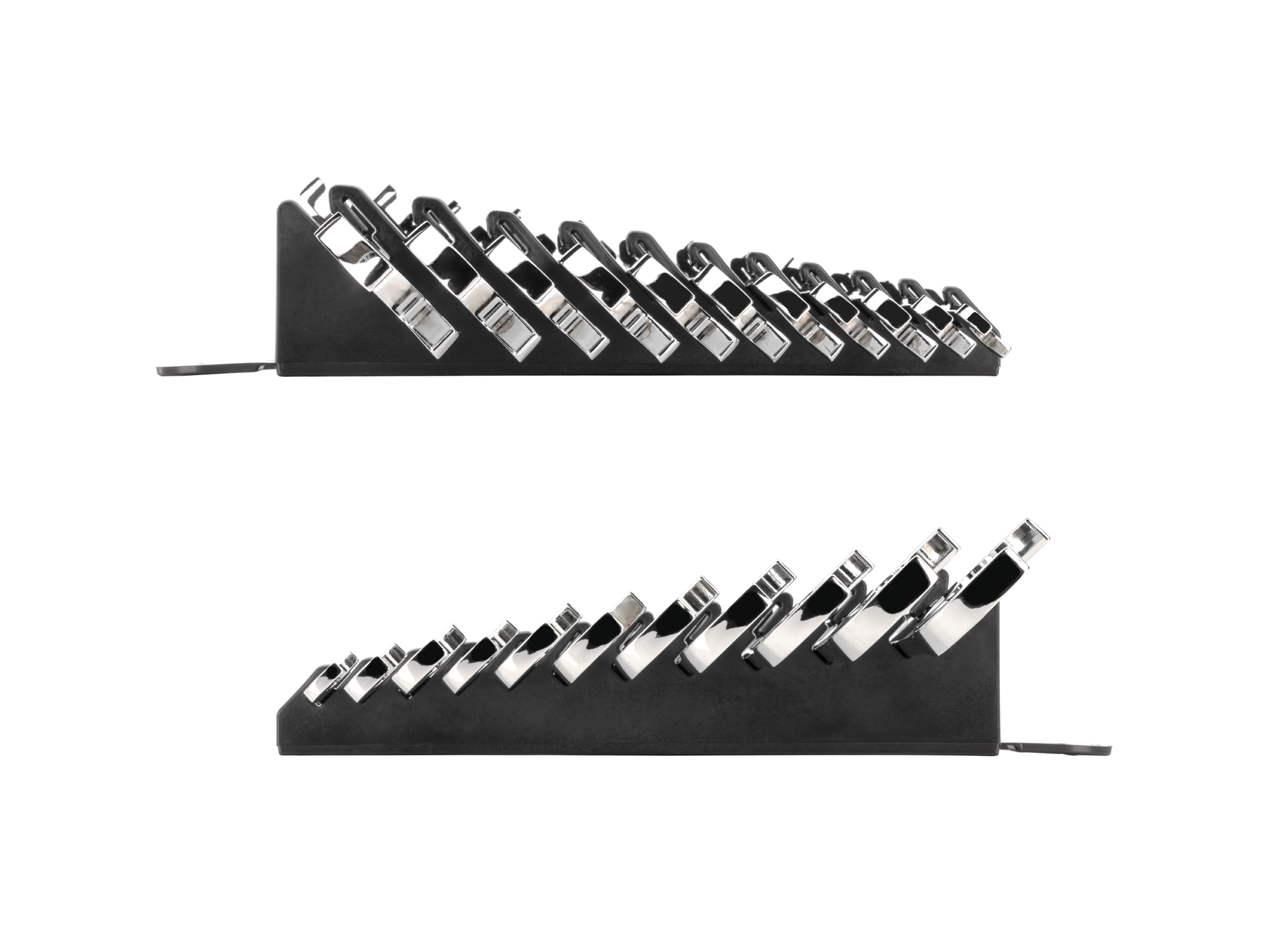 Side view of  Tekton holder angle head wrench set. Item #X139