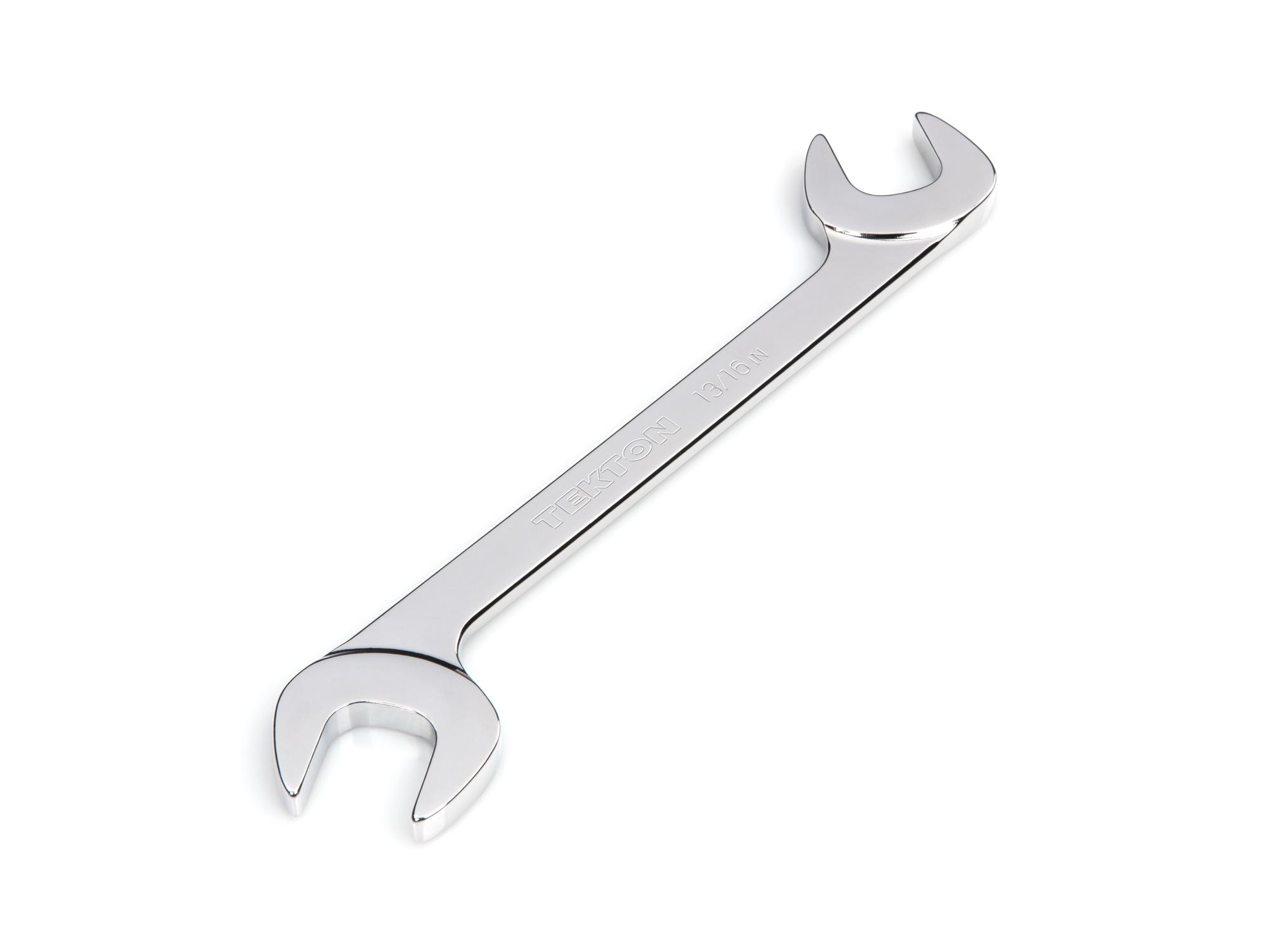 Front-right angle view of Tekton 13/16 inch angle head wrench set. Item #WAE83021