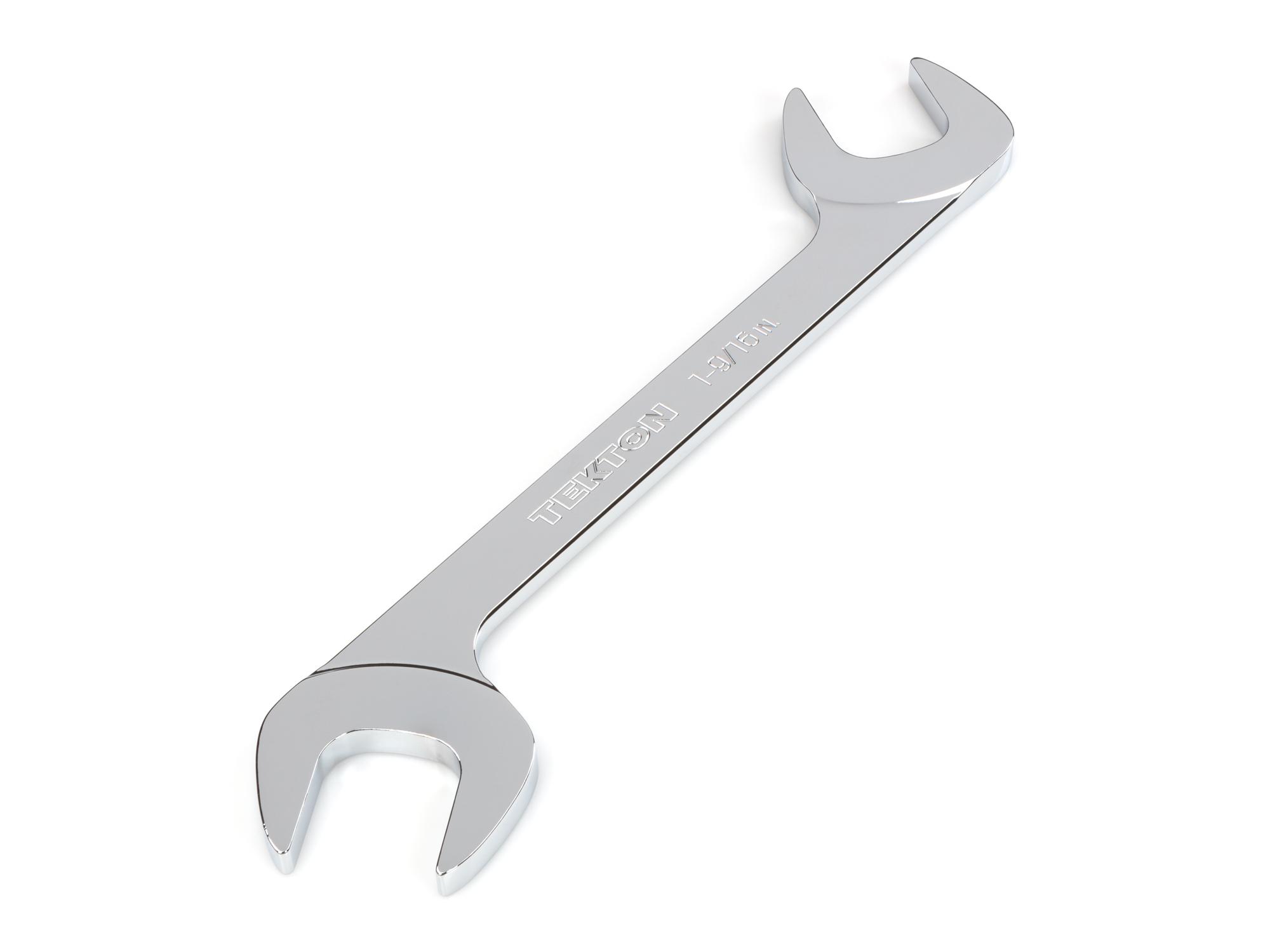 Front-right angle view of Tekton 1 9/16 inch angle head wrench. Item #WAE83040