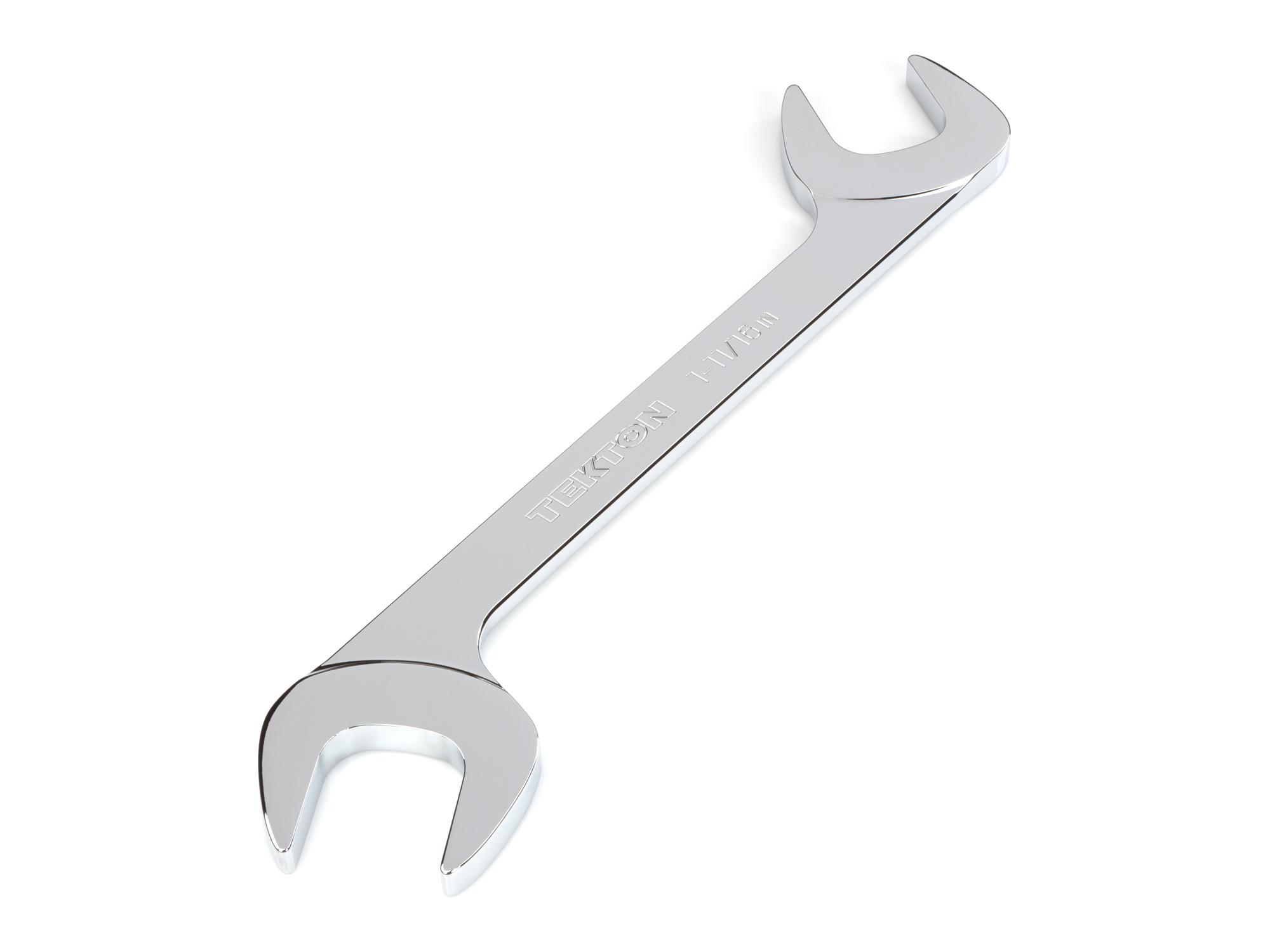 Front-right angle view of Tekton 1 11/16 inch angle head wrench. Item #WAE83043