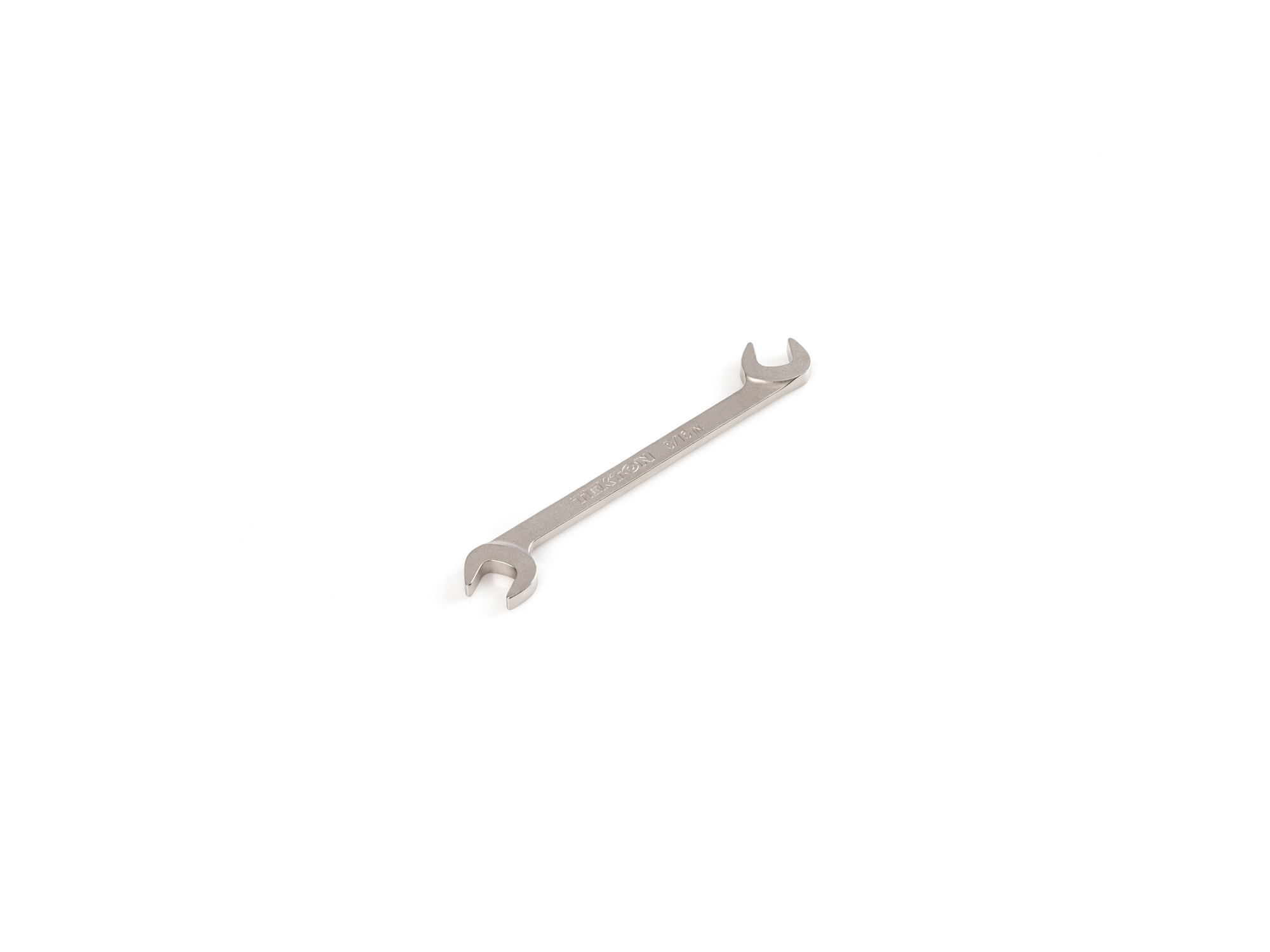 Size: 5/16 inch (SAE) angle head open end (four-way) wrench with 30º and 60º open ends and smooth, satin nickel finish. WAE83208.