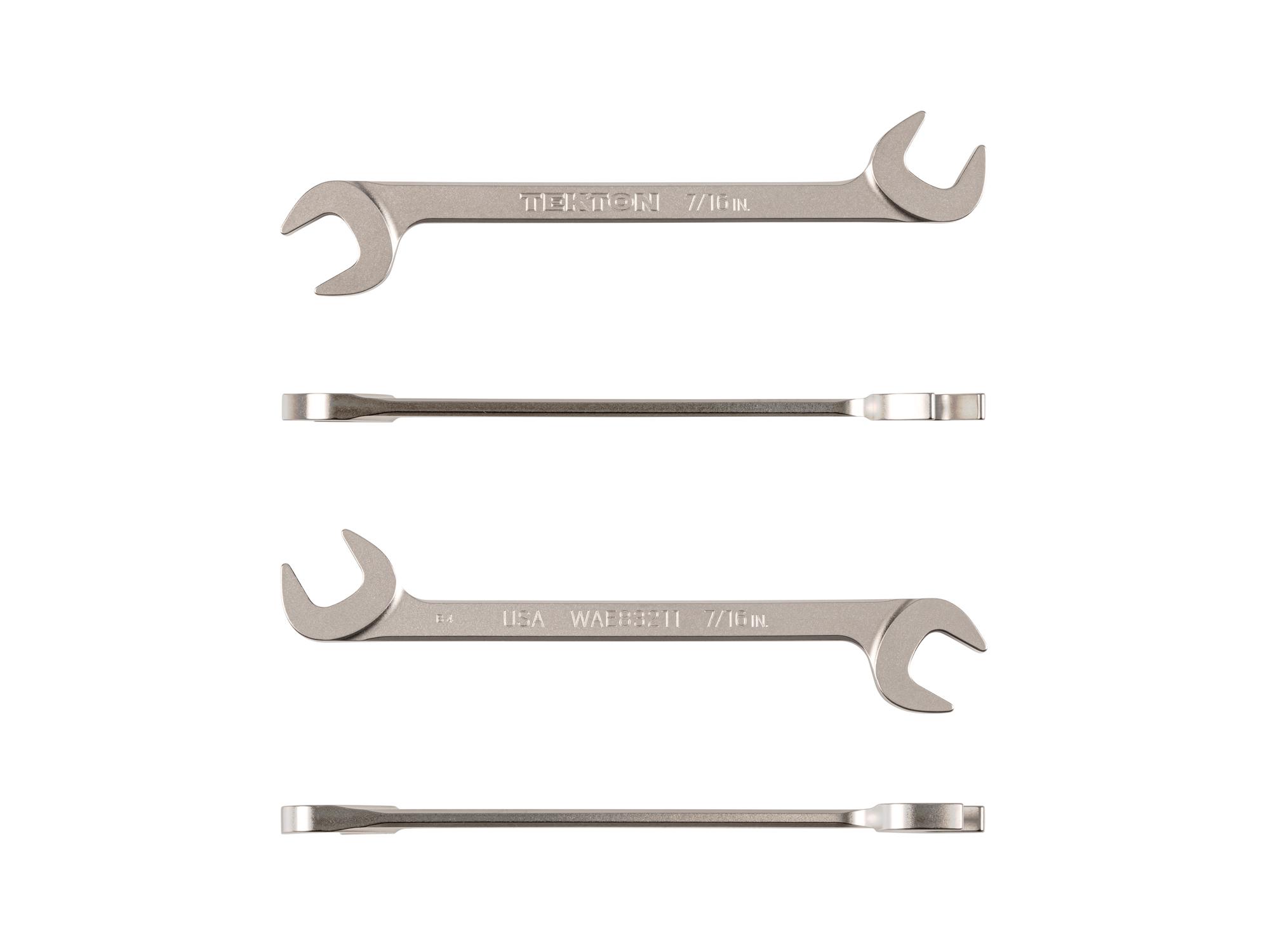 Side view of Tekton angle head wrench. Item #WAE83211