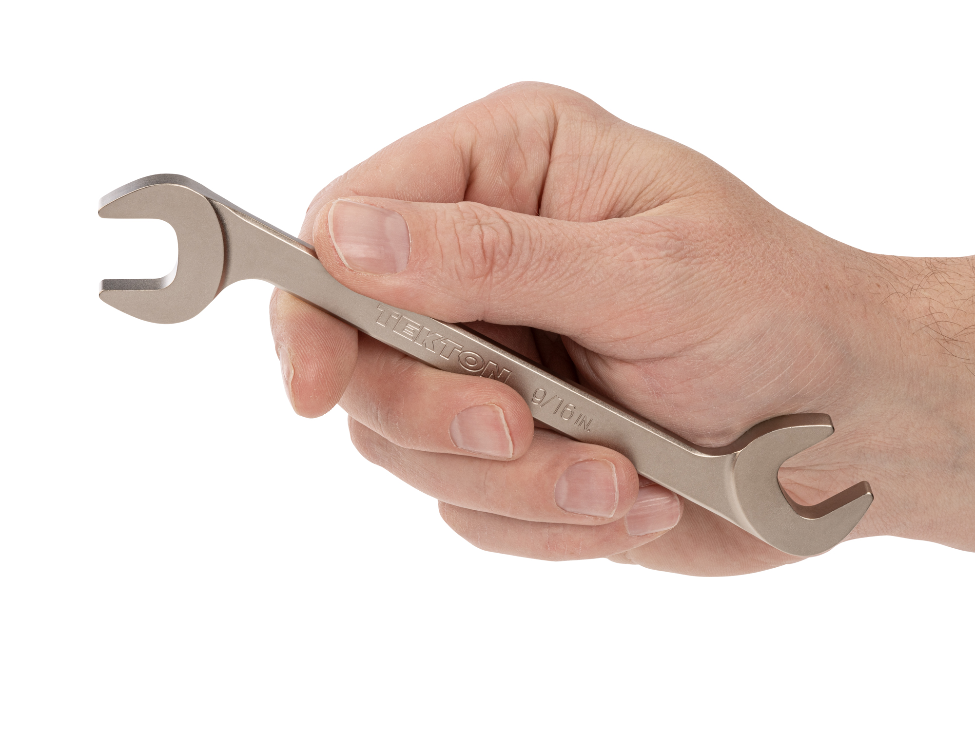 enocky 9/16 Inch Angle Head Open End Wrench | TEKTON | Made in USA