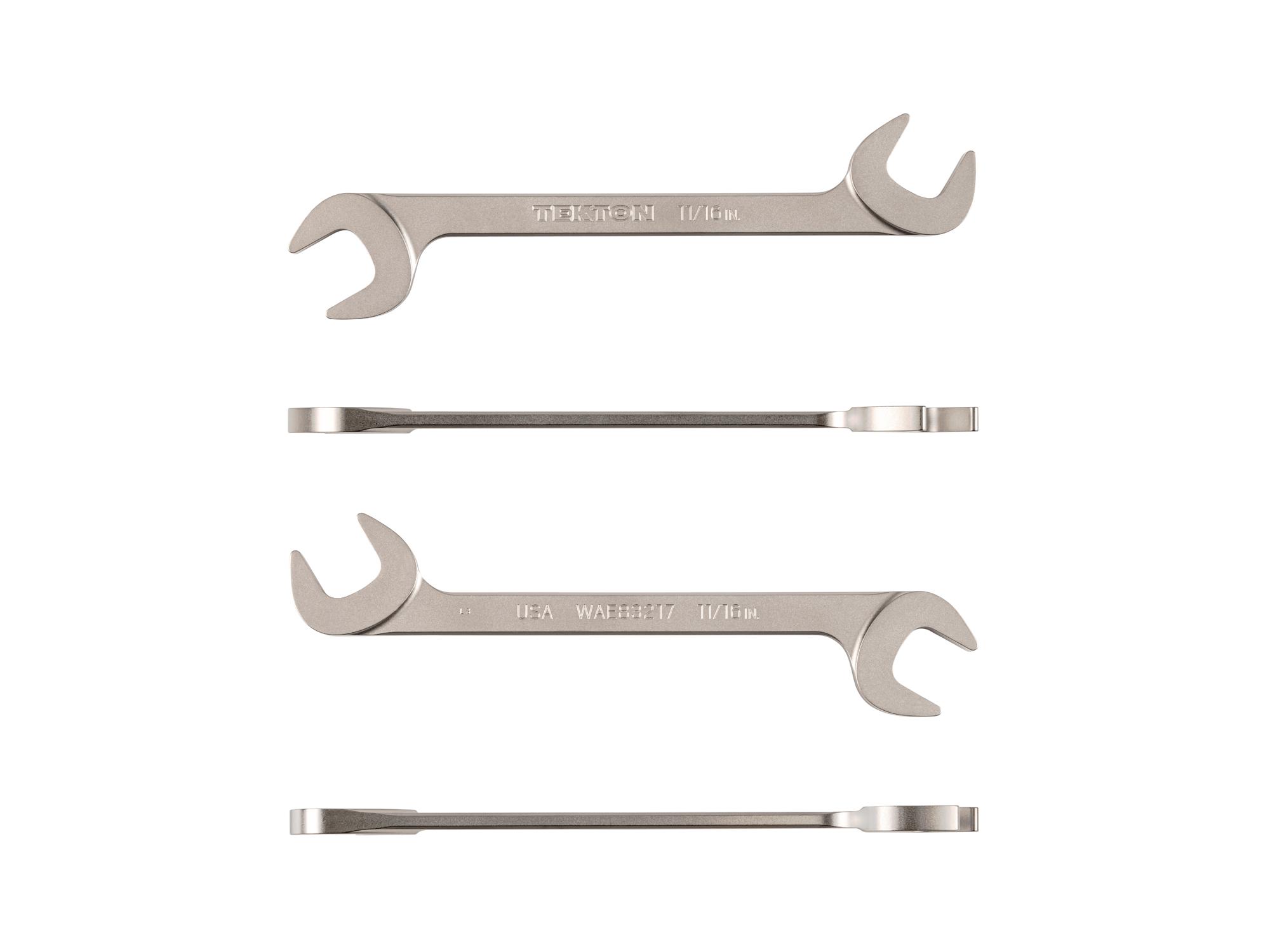 Side view of Tekton angle head wrench. Item #WAE83217