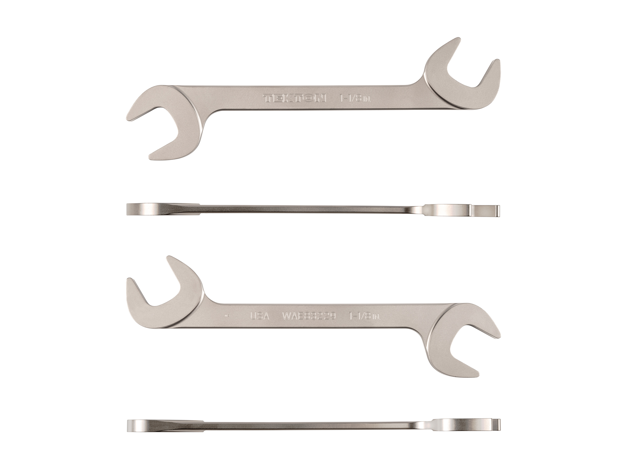 TEKTON 1-1/8 Inch Angle Head Open End Wrench