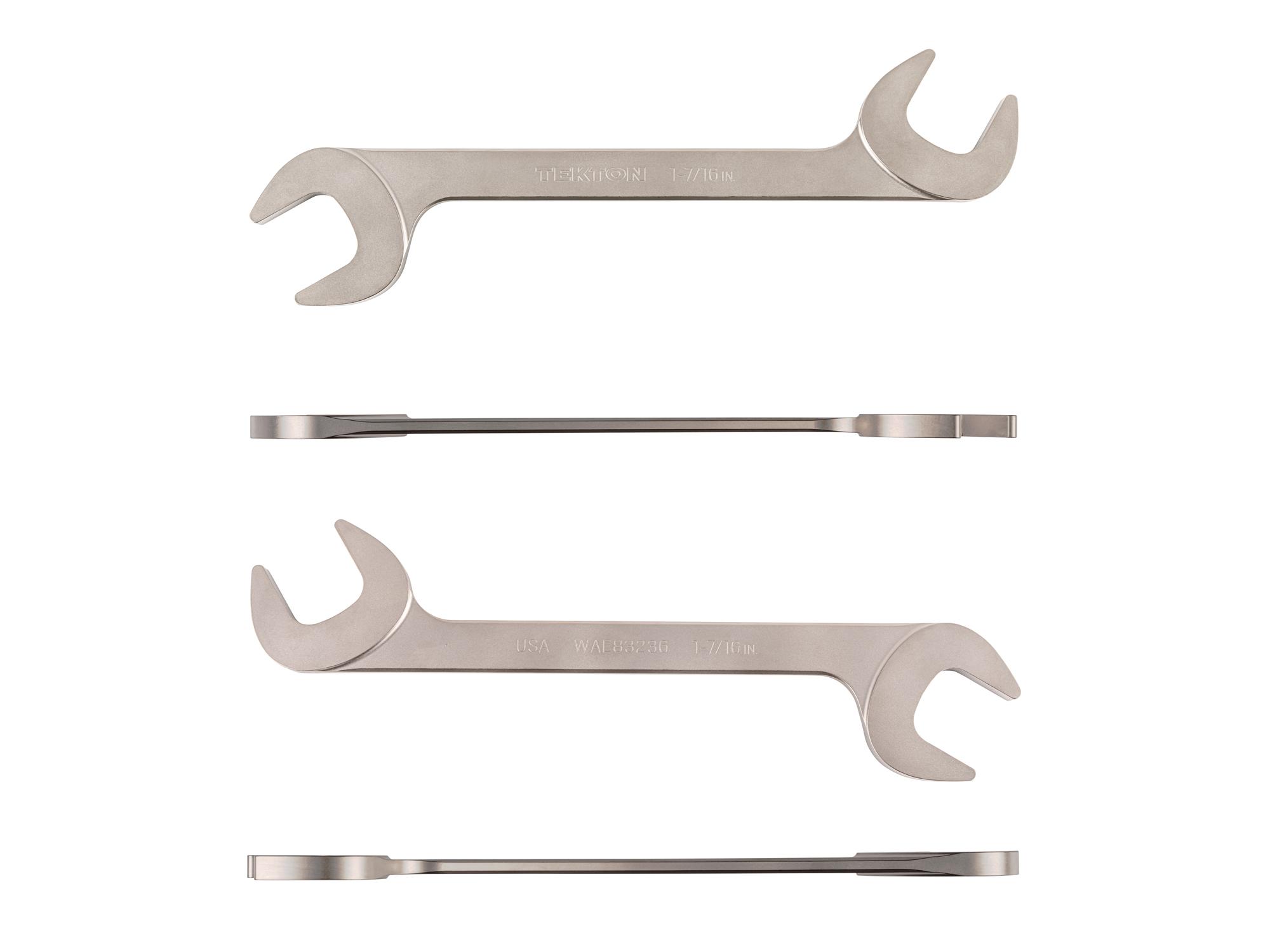 Side view of Tekton angle head wrench. Item #WAE83236