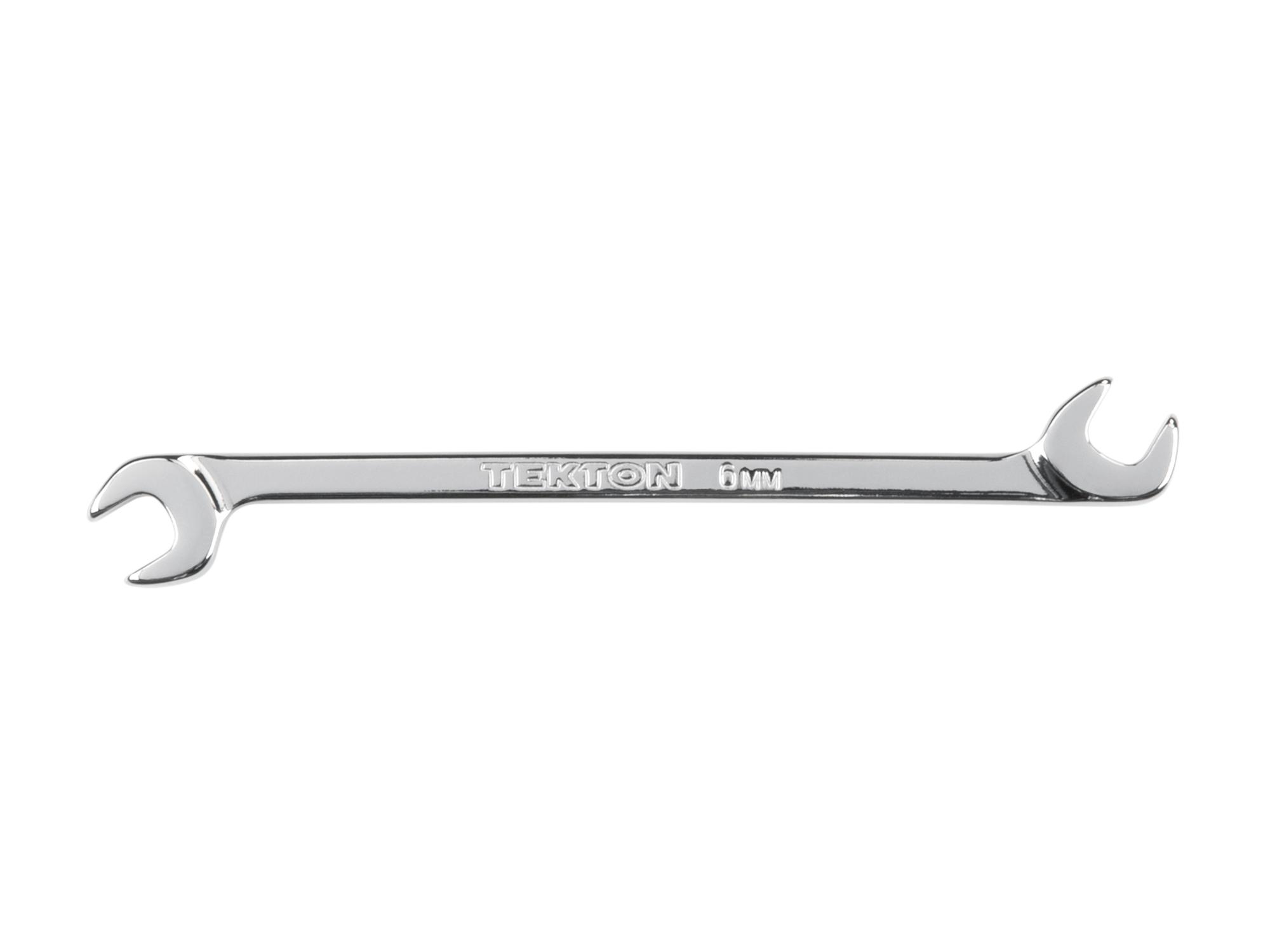 Front view of Tekton 6 millimeter angle head wrench. Item #WAE84006