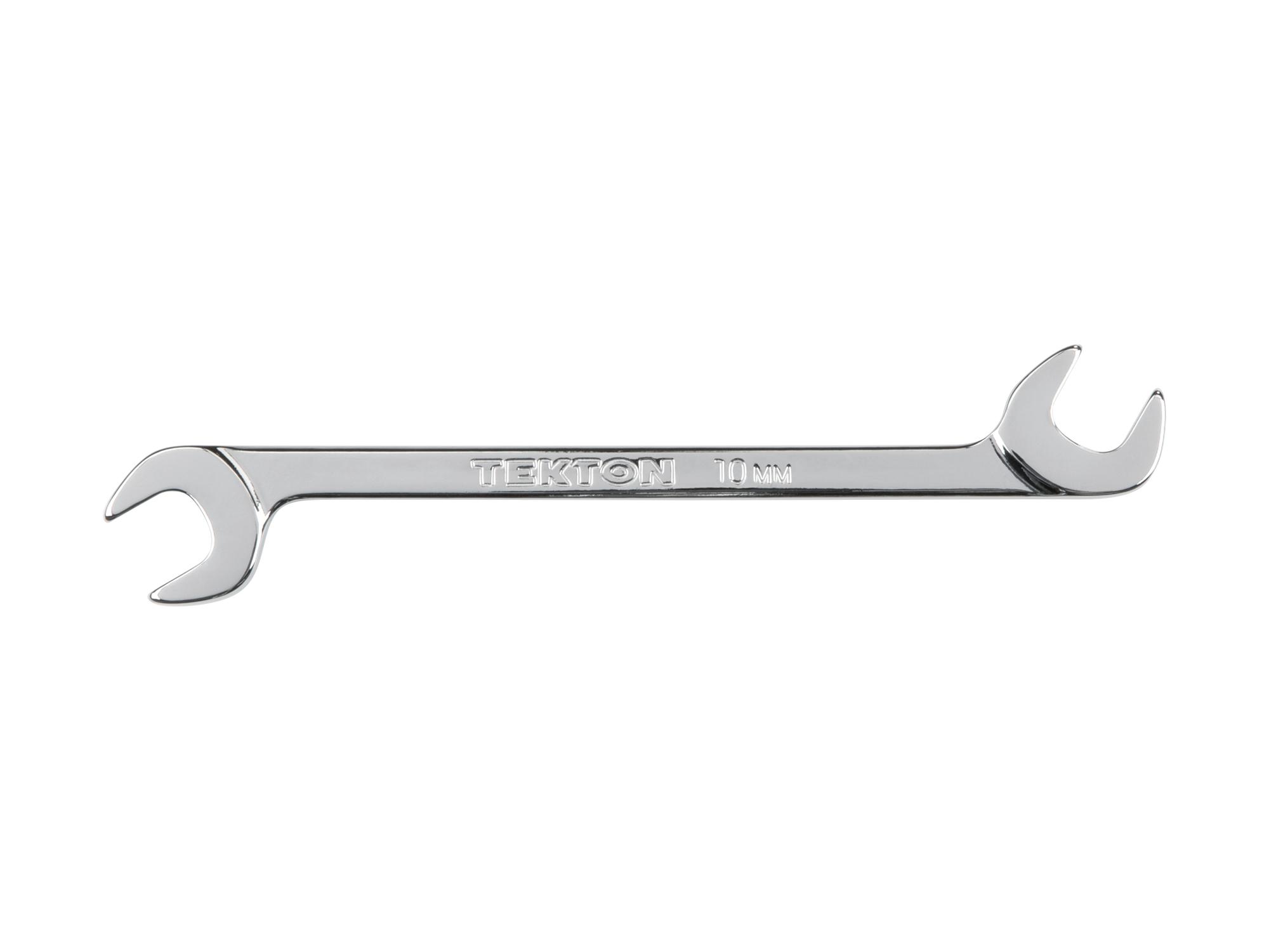 Front view of Tekton 10 millimeter angle head wrench. Item #WAE84010