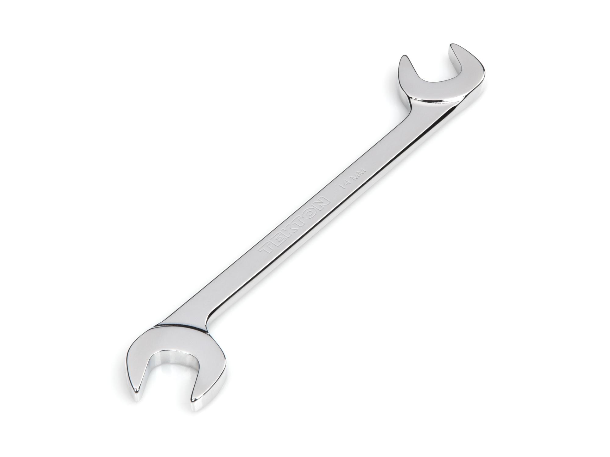 Front-right angle view of Tekton angle head wrench. Item #WAE84014