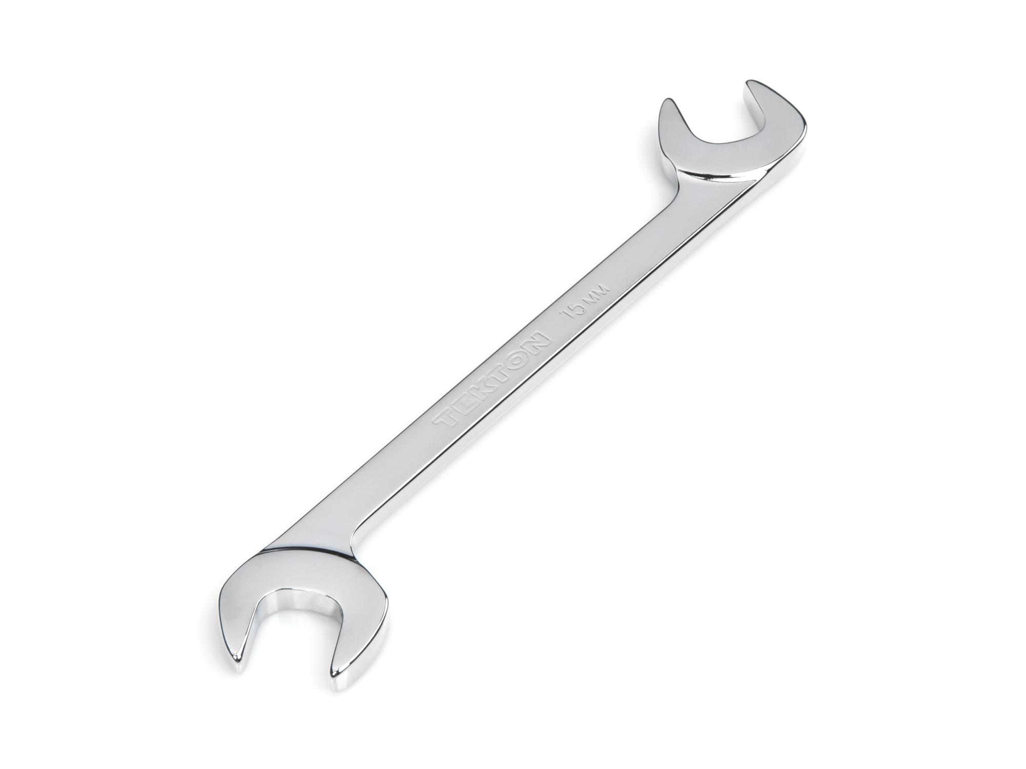 Front-right angle view of Tekton angle head wrench. Item #WAE84015