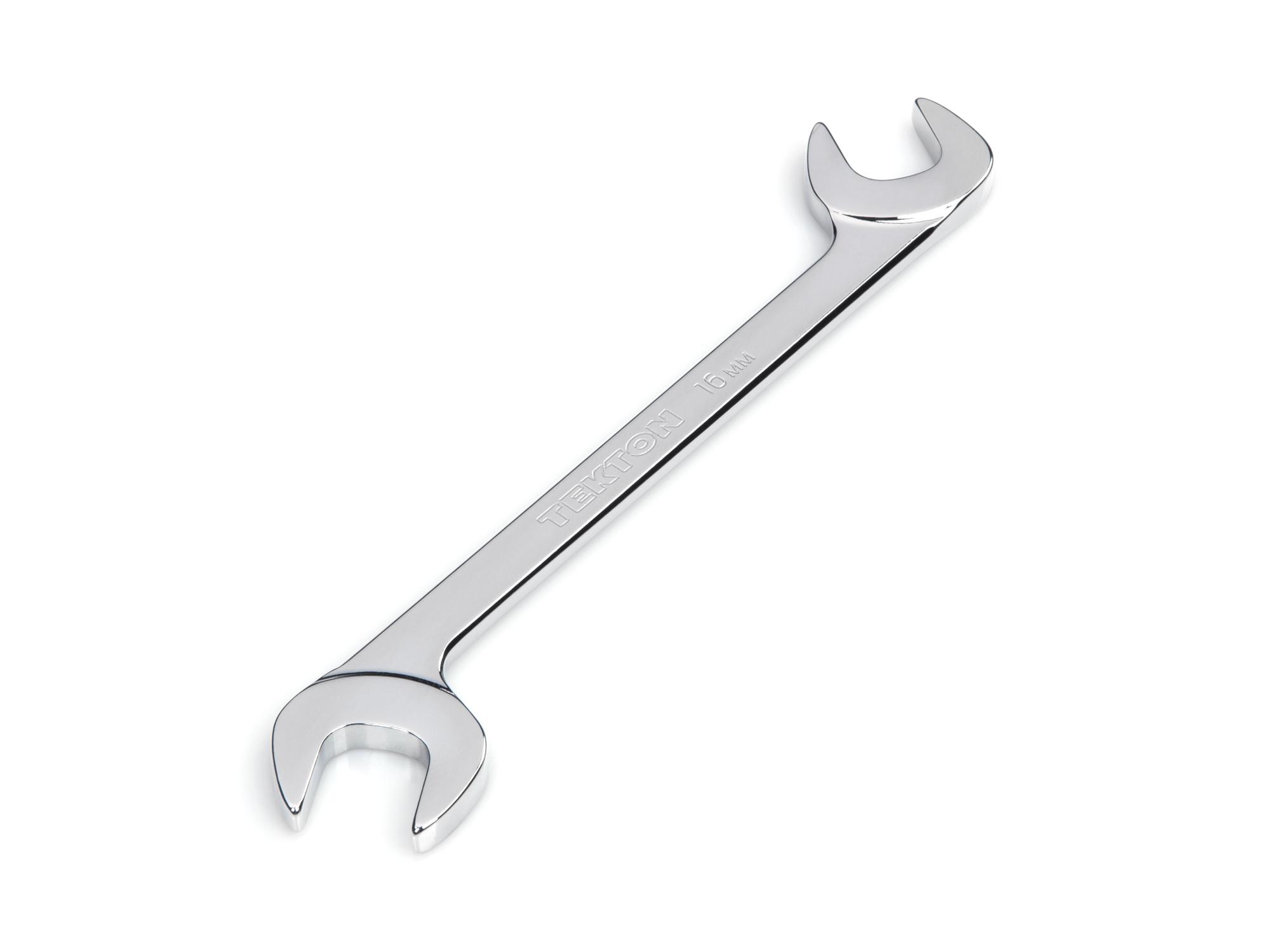 Front-right angle view of Tekton angle head wrench. Item #WAE84016