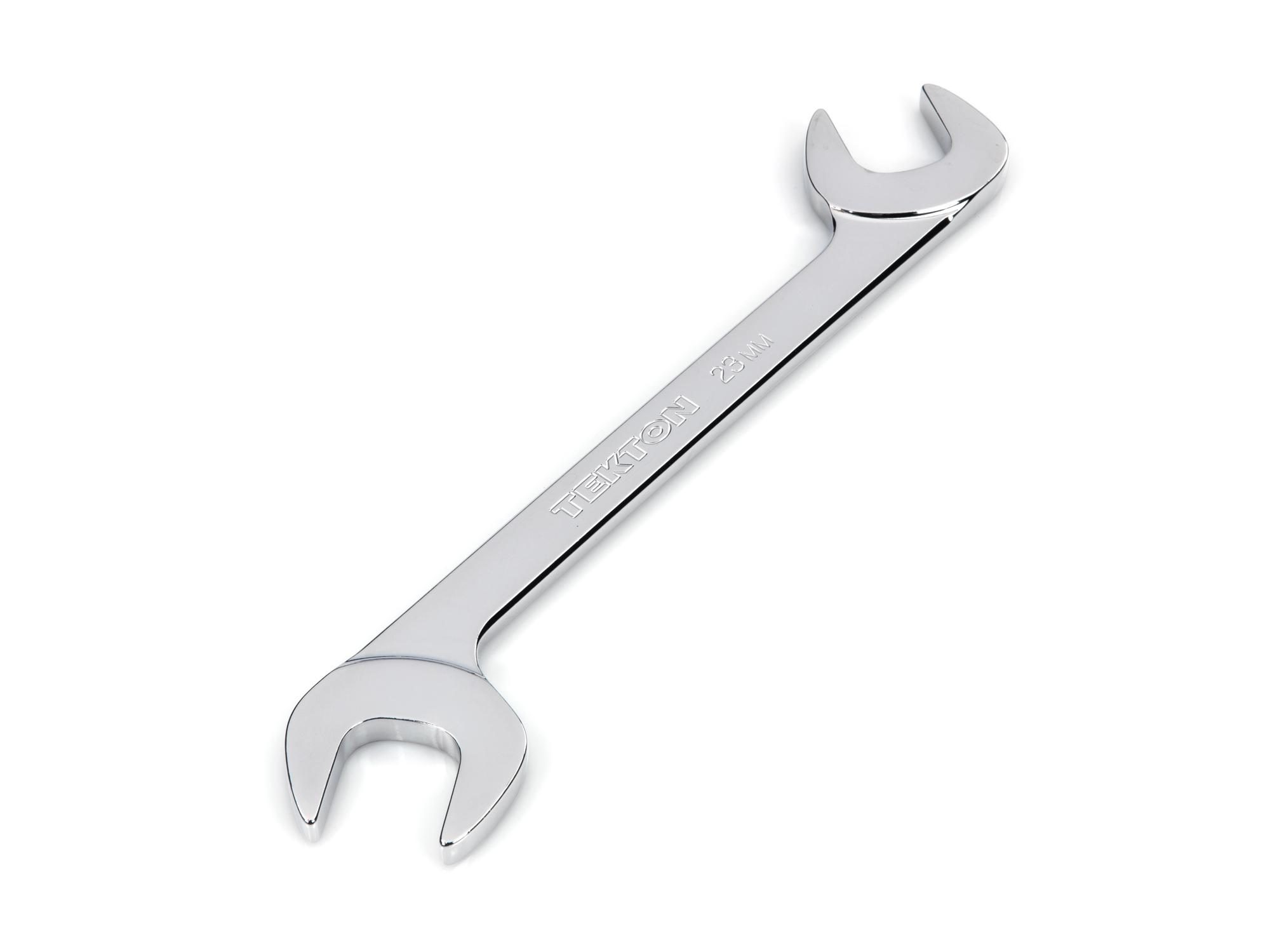 Front-right angle view of Tekton angle head wrench. Item #WAE84023