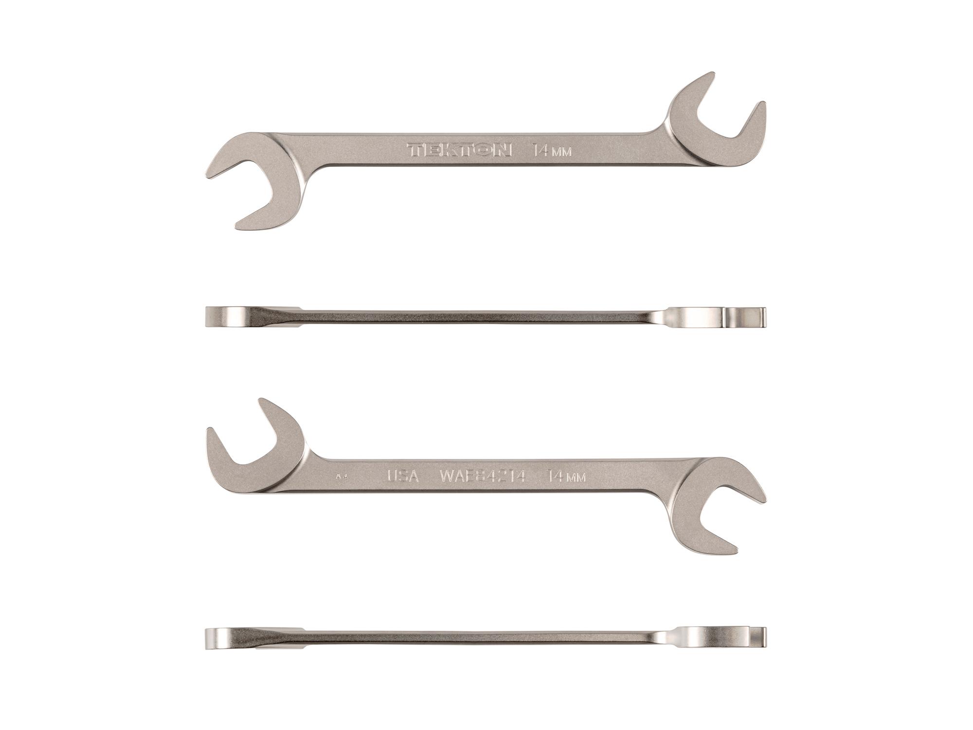 Side view of Tekton angle head wrench. Item #WAE84214