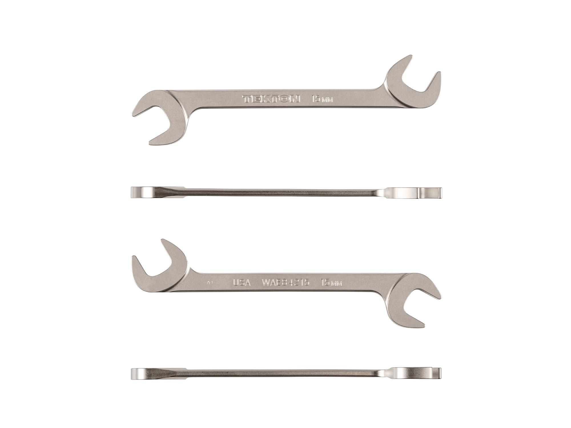 Side view of Tekton angle head wrench. Item #WAE84215