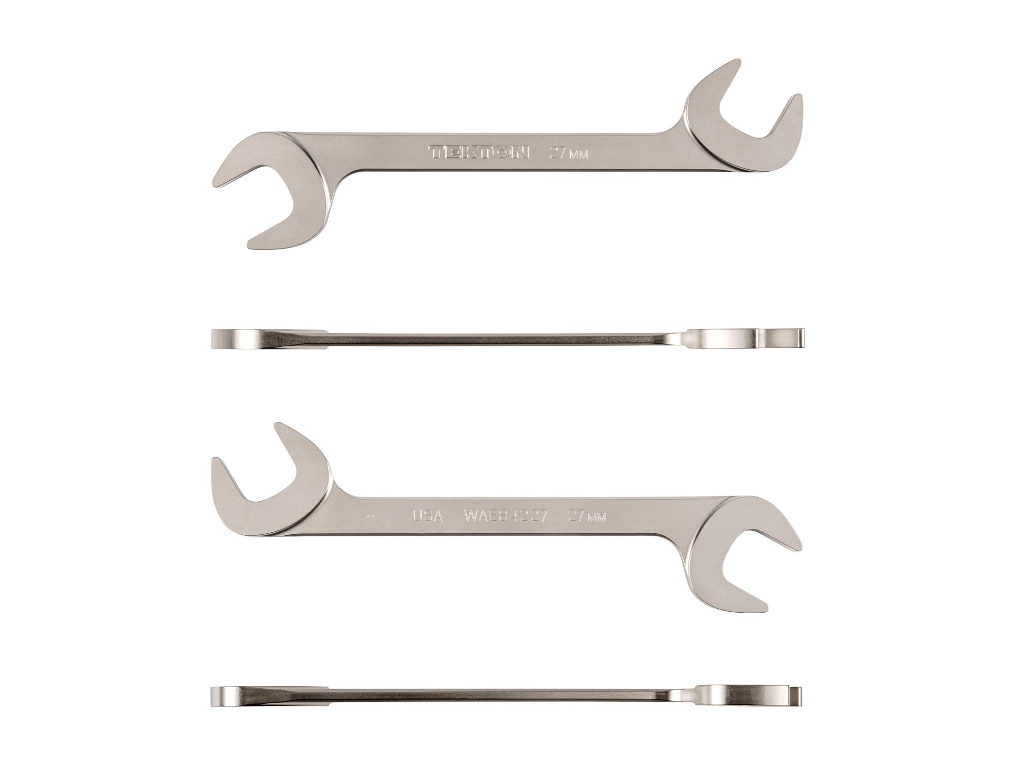 Side view of Tekton angle head wrench. Item #WAE84227