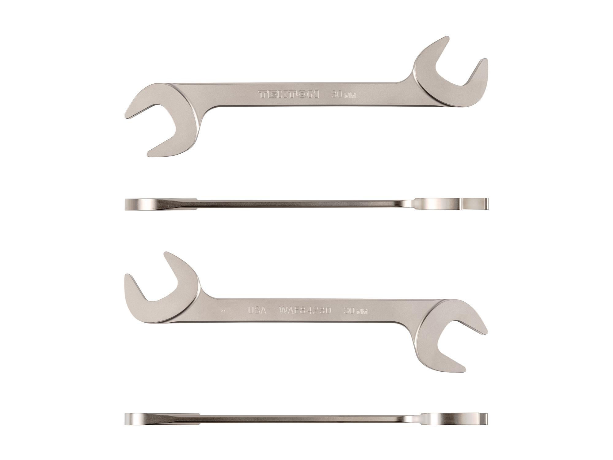 Side view of Tekton angle head wrench. Item #WAE84230