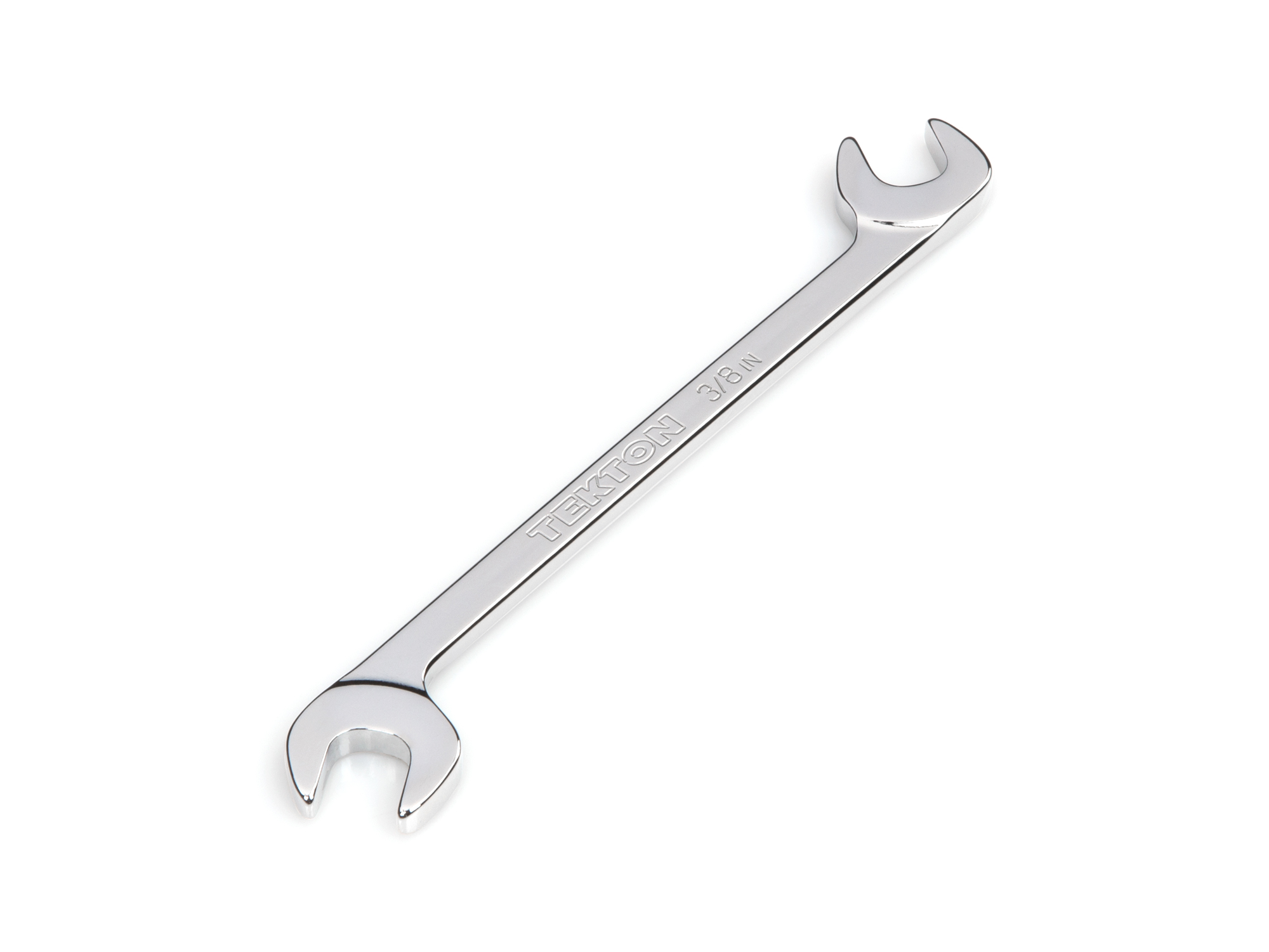 TEKTON 3/8 Inch Angle Head Open End Wrench (Chrome Finish) (Blemished)