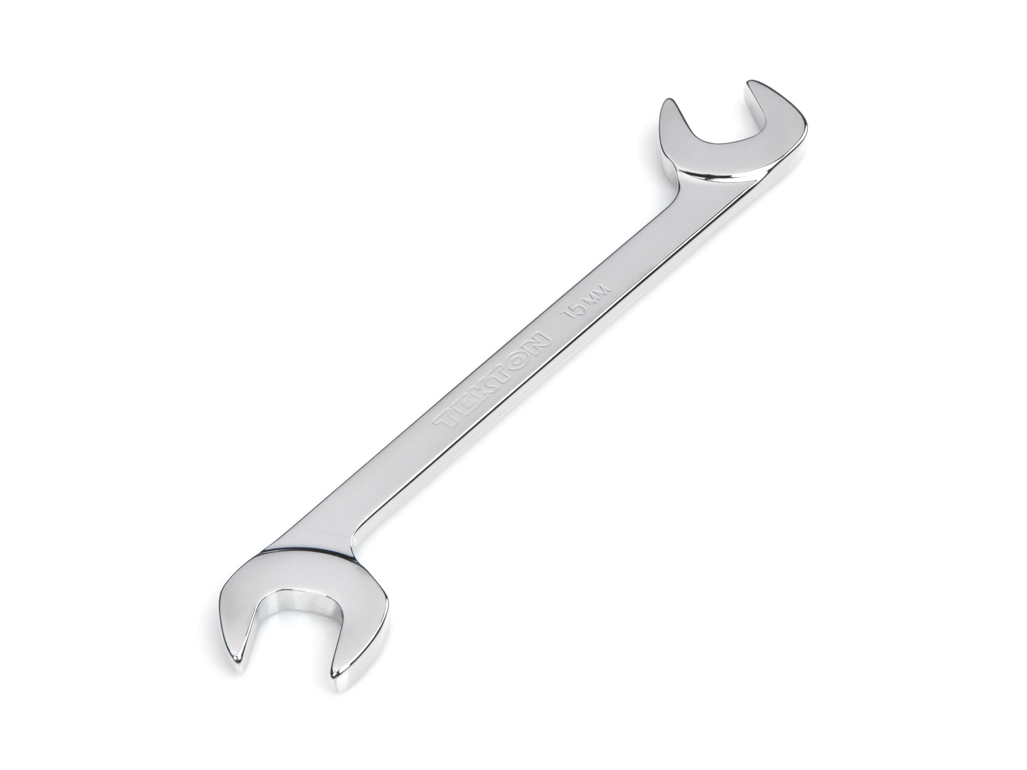 TEKTON 15 mm Angle Head Open End Wrench (Chrome Finish) (Blemished)