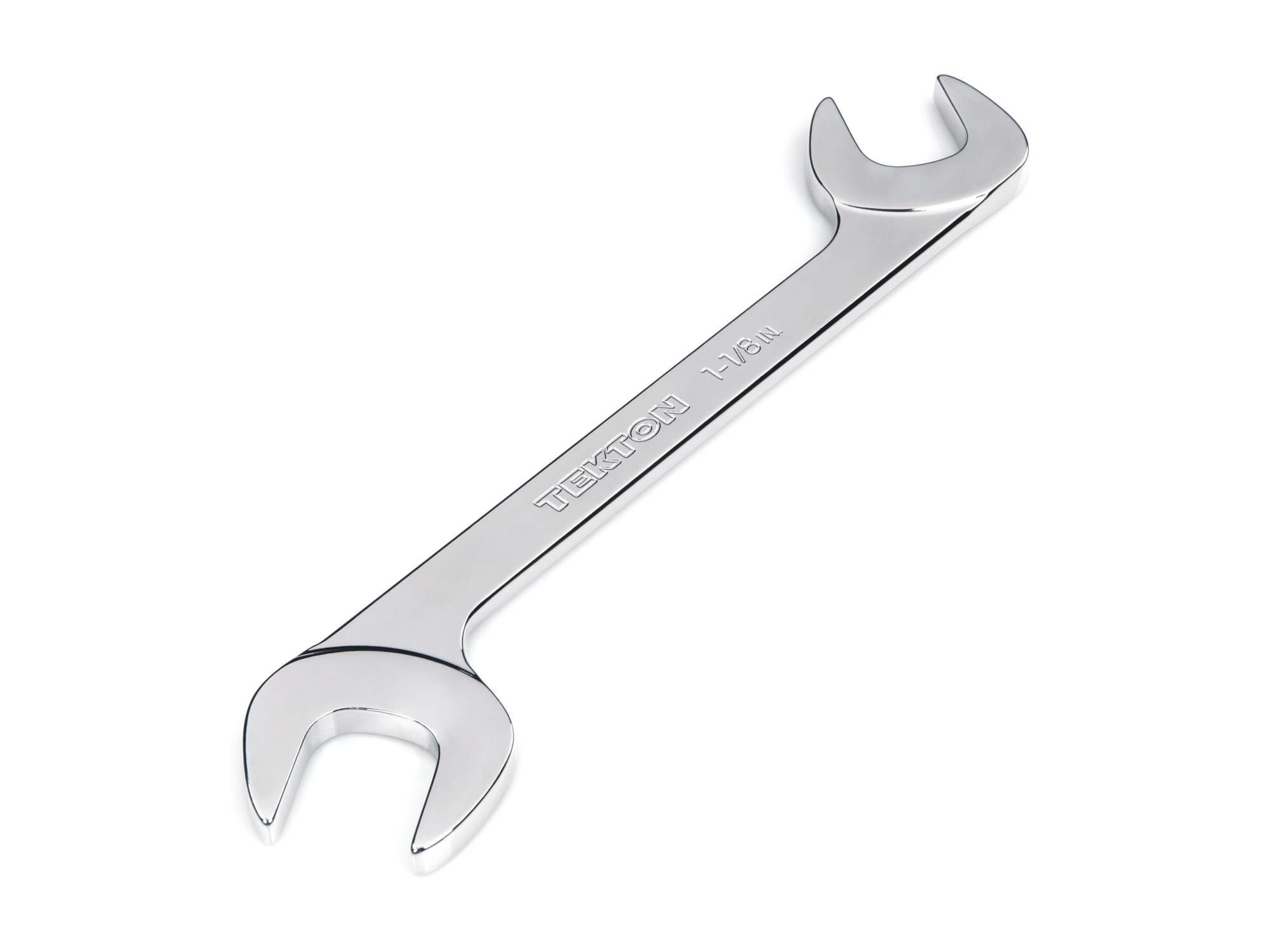 TEKTON 1-1/8 Inch Angle Head Open End Wrench (Chrome Finish) (Blemished)