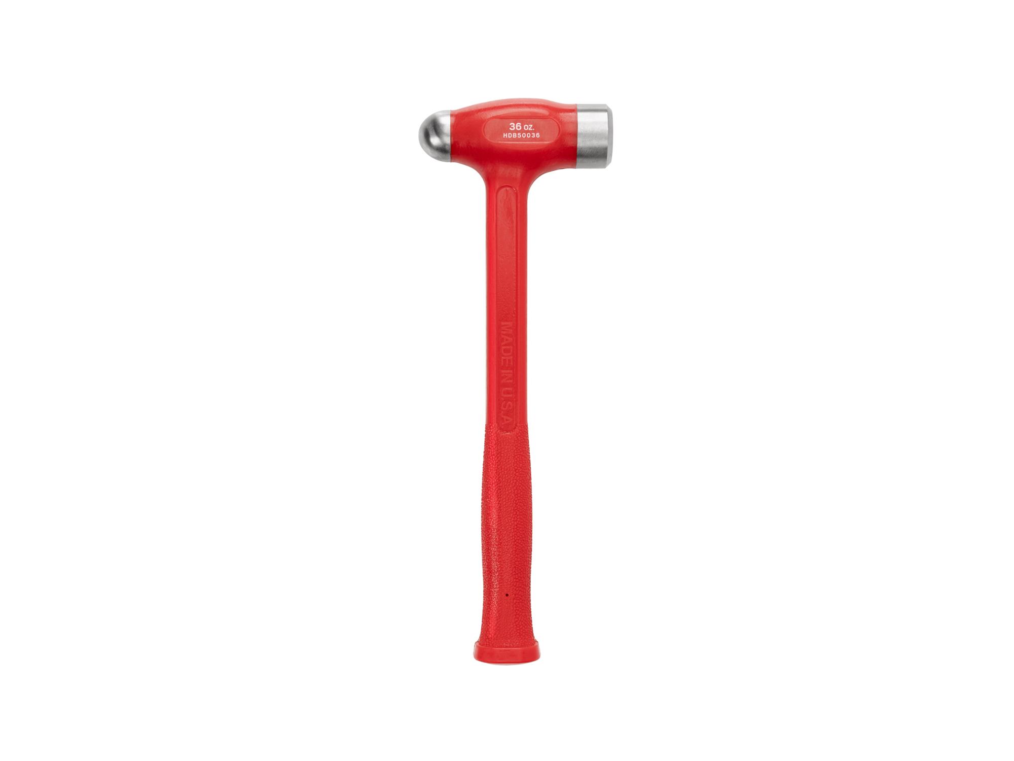 Back view of Tekton ball peen hammer. Item #HDB50036