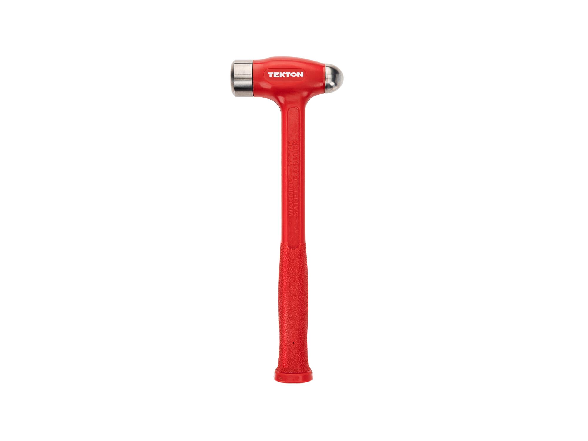 Front view of Tekton ball peen hammer. Item #HDB50036
