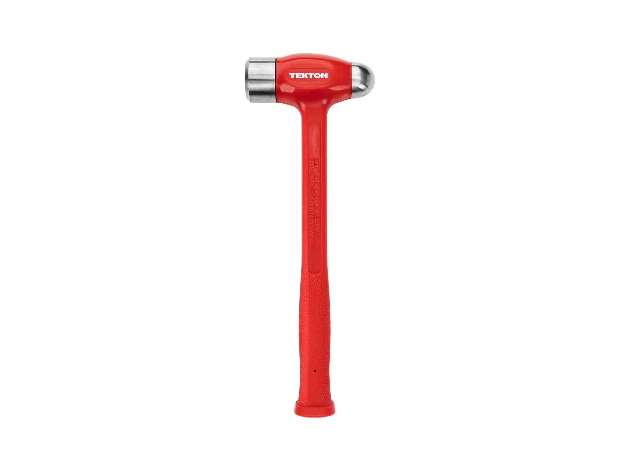 Front view of Tekton ball peen hammer. Item #HDB50047